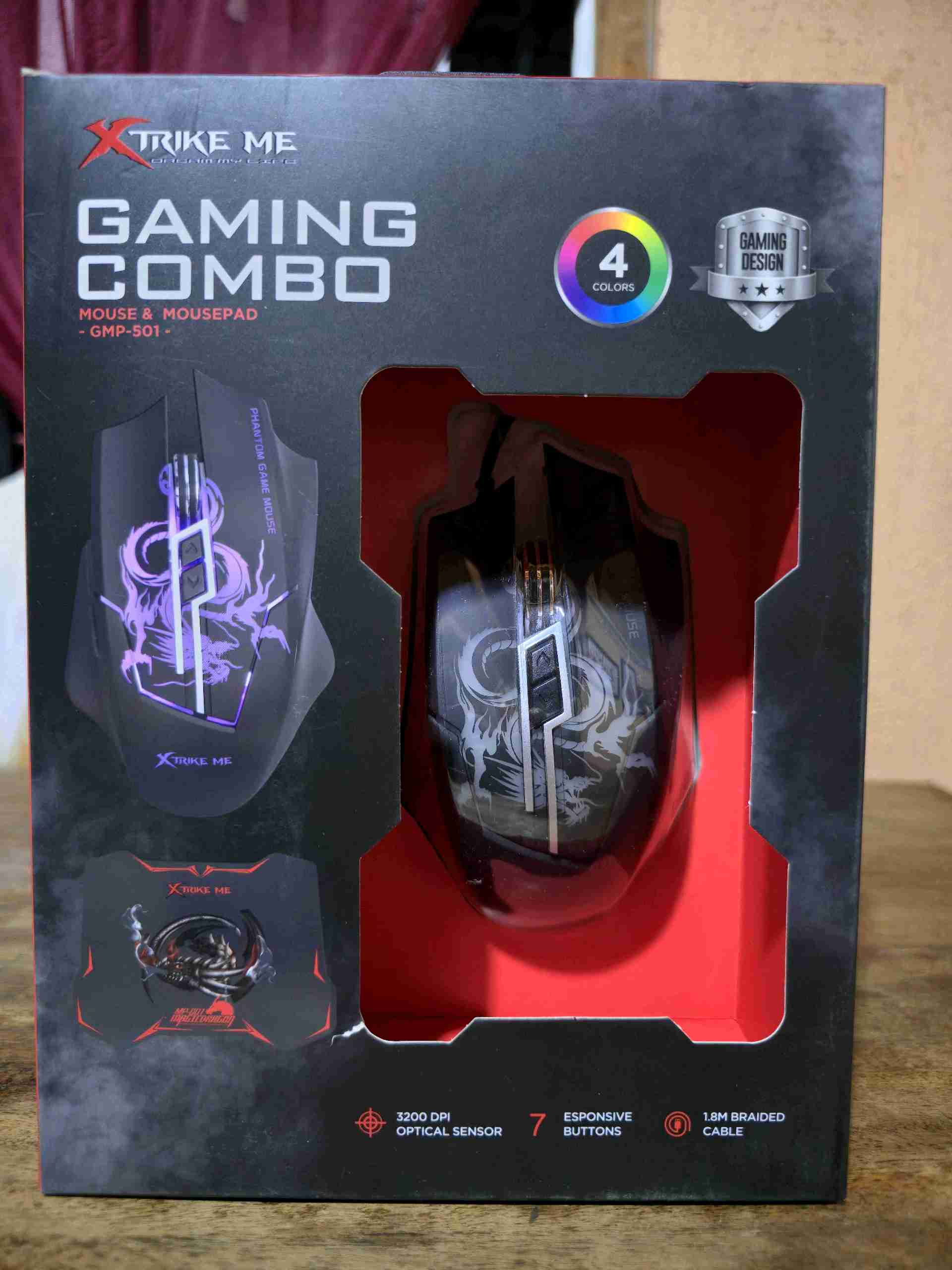 Combo gaming mouse y mousepad Xtrike Me - miniatura 4