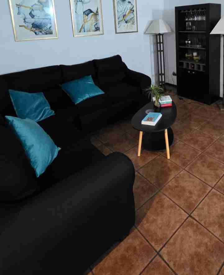 Sofá seccional negro moderno