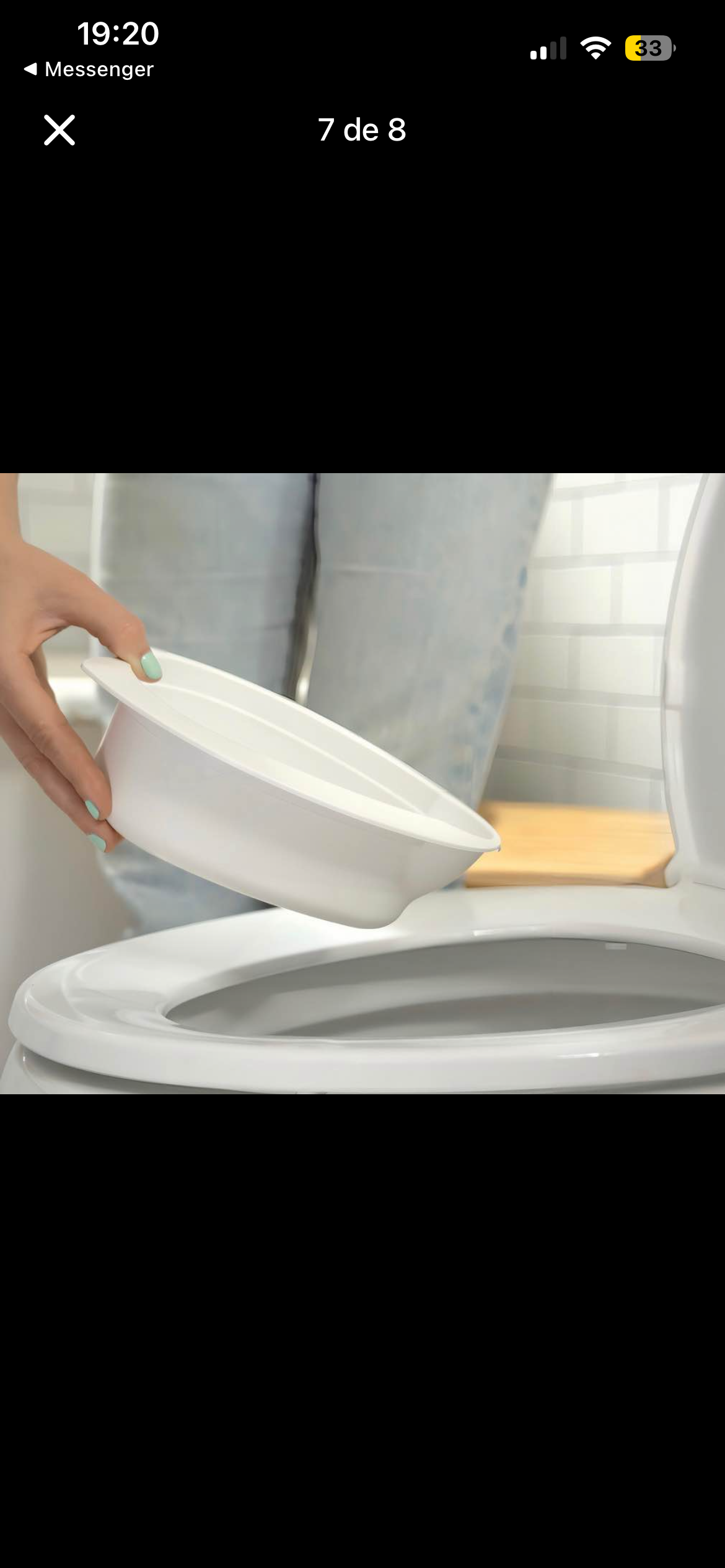 Baño portátil infantil blanco - 1