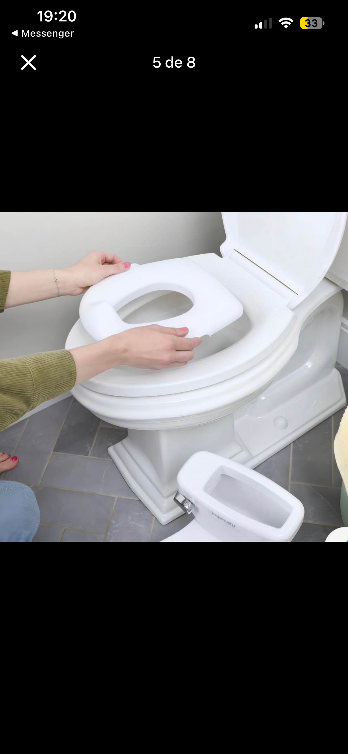 Baño portátil infantil blanco - 2