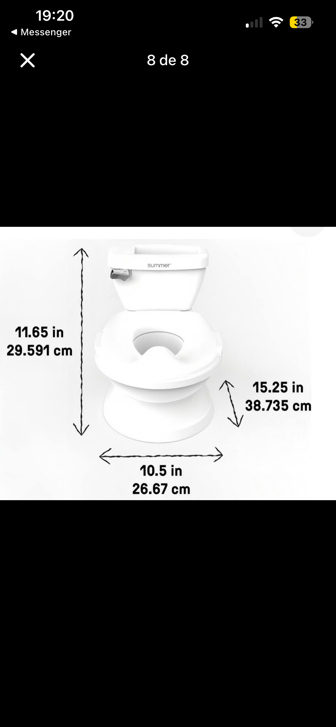 Baño portátil infantil blanco - 3