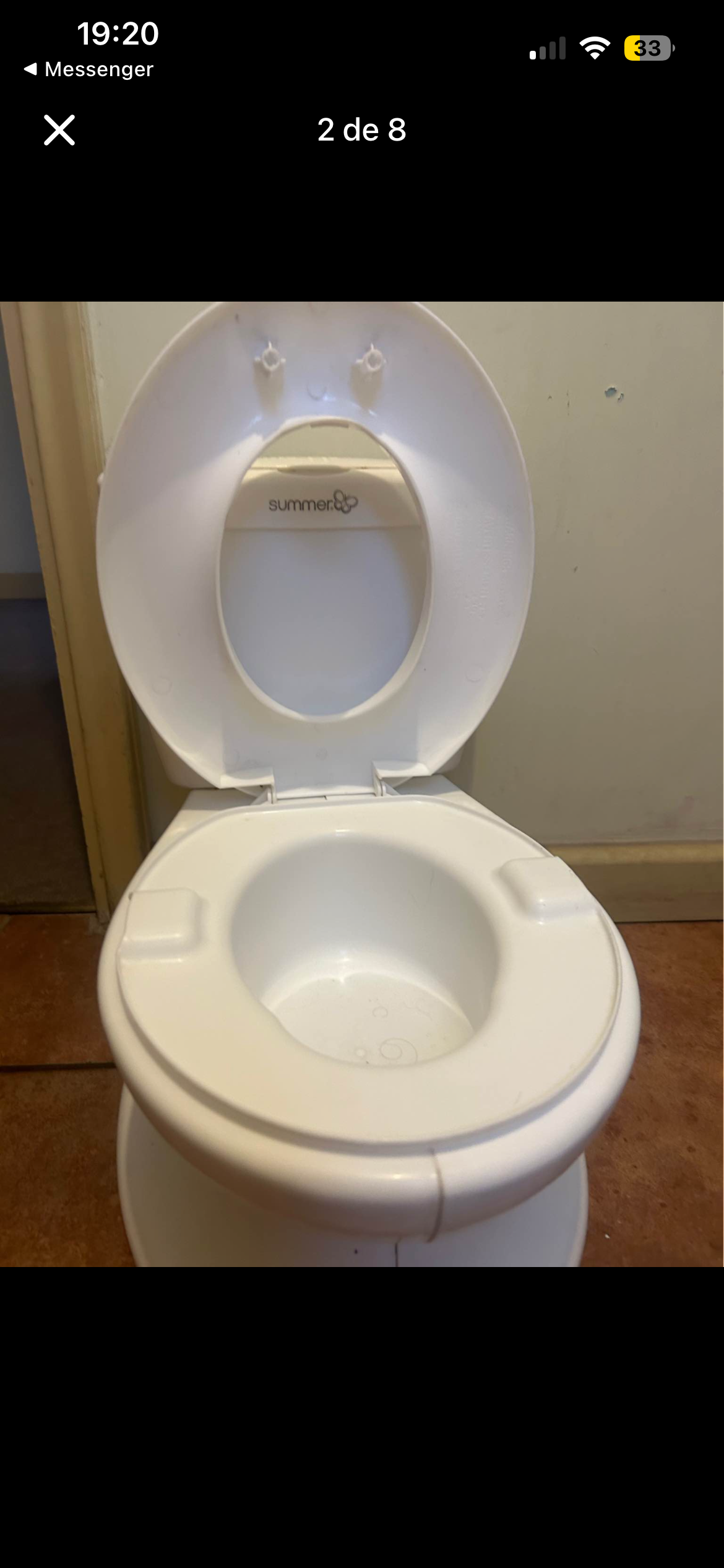 Baño portátil infantil blanco - 4