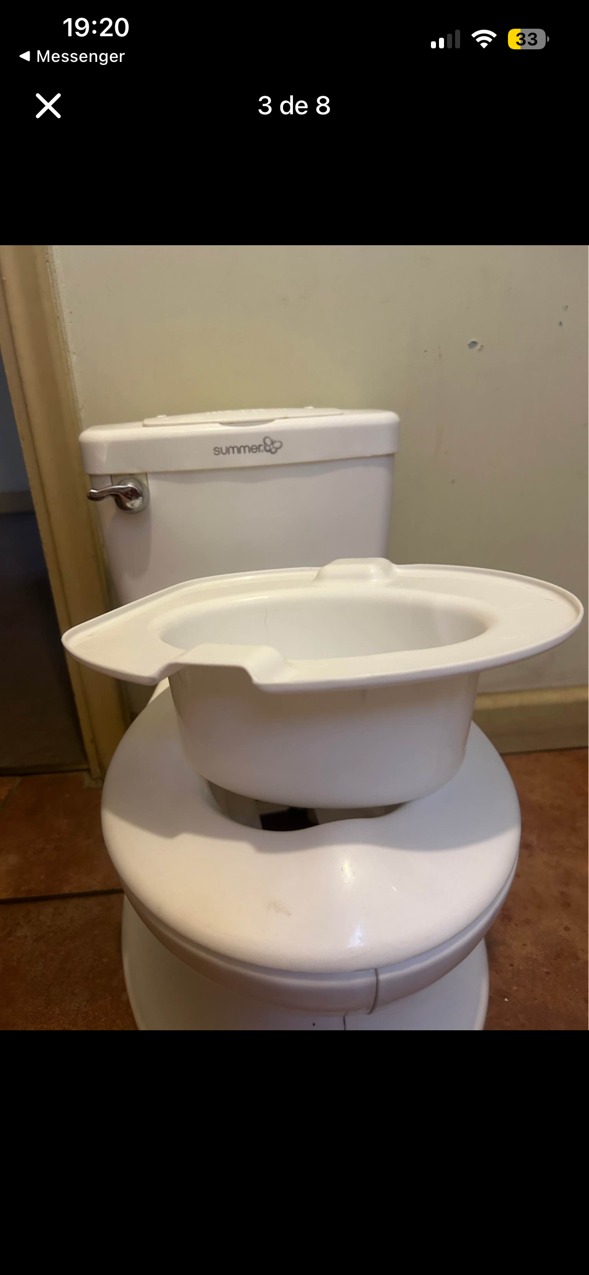 Baño portátil infantil blanco - 5