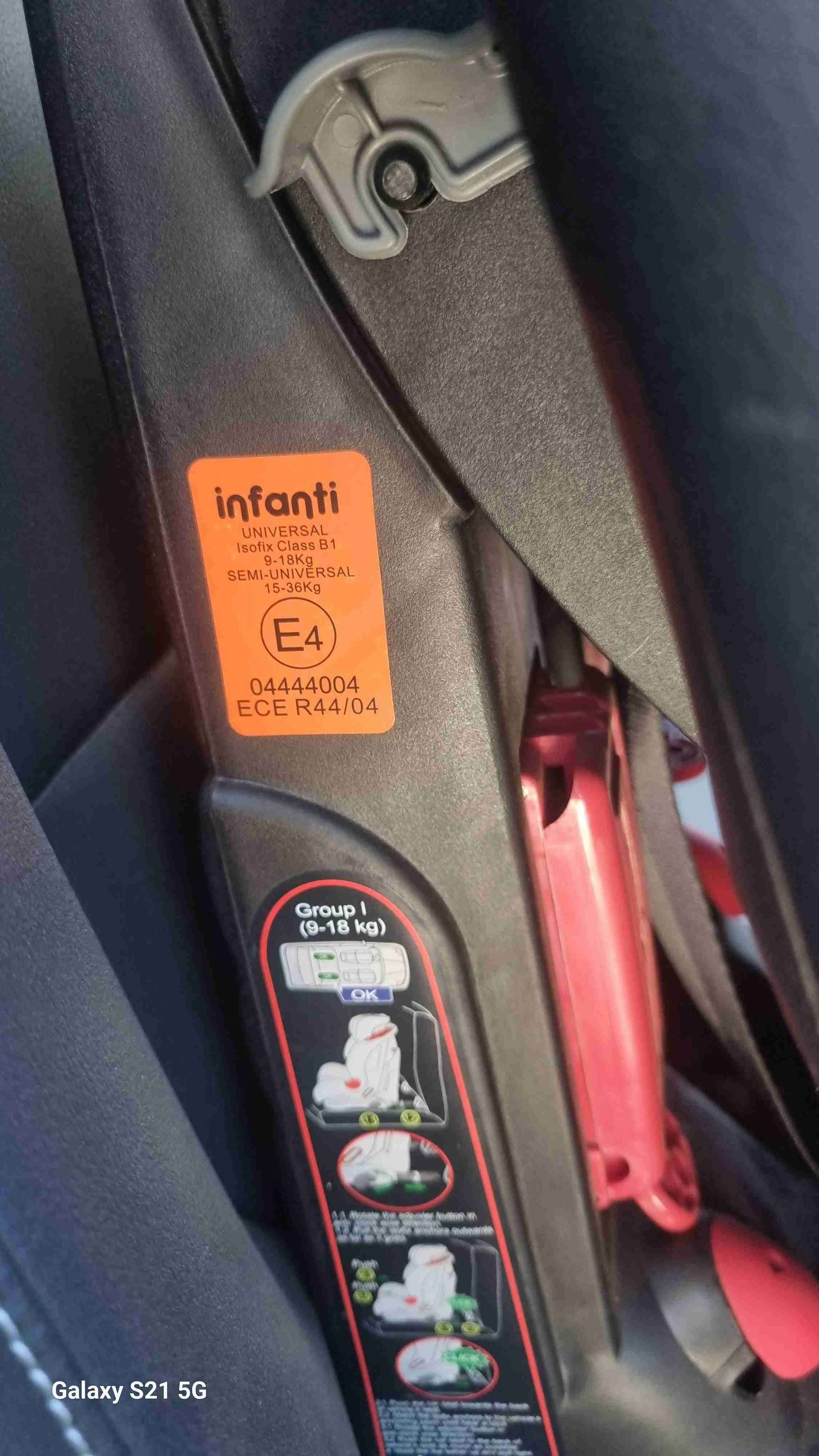 Silla de auto Infanti roja - miniatura 4