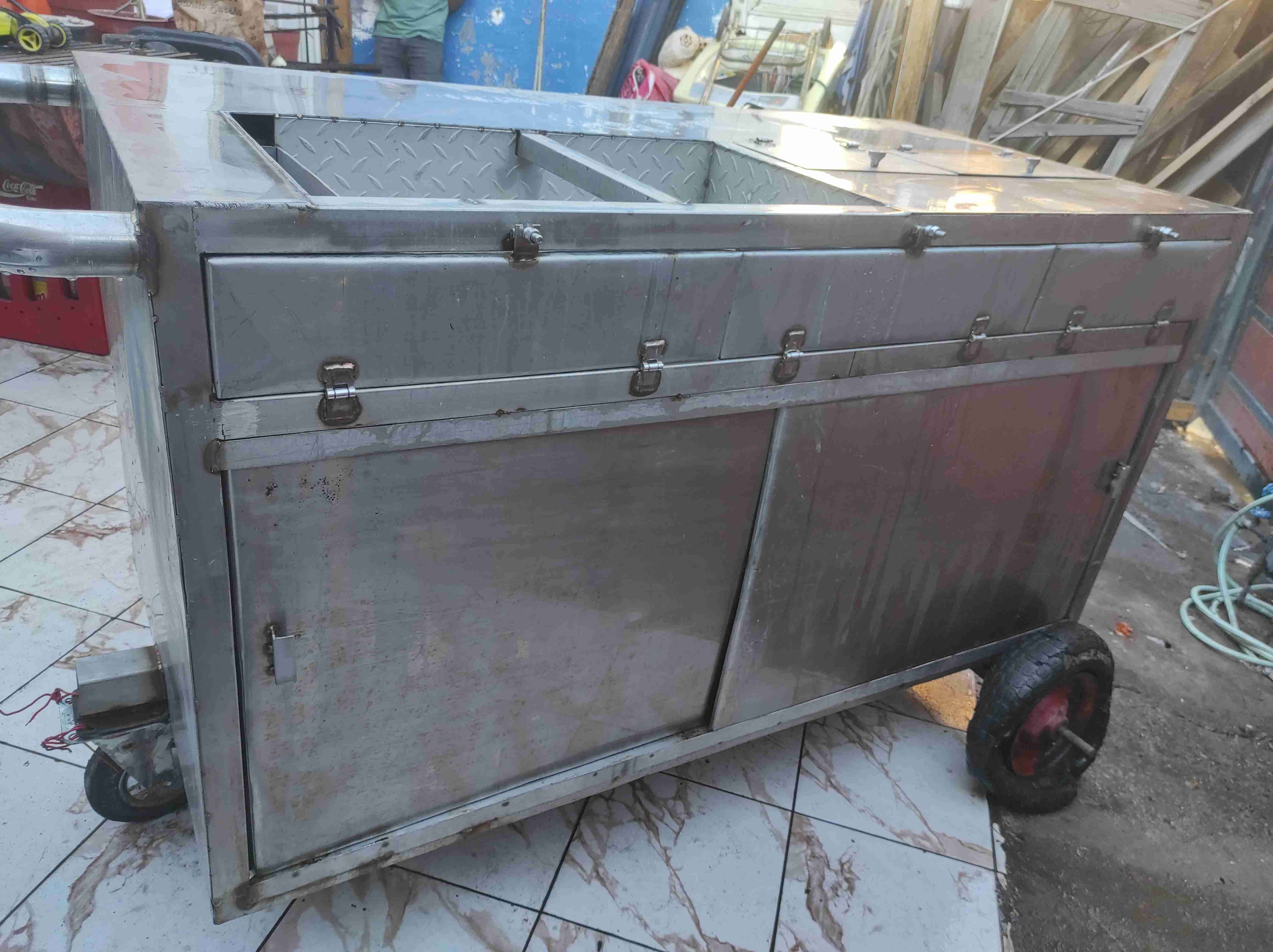 Carro de venta de acero inoxidable - 2