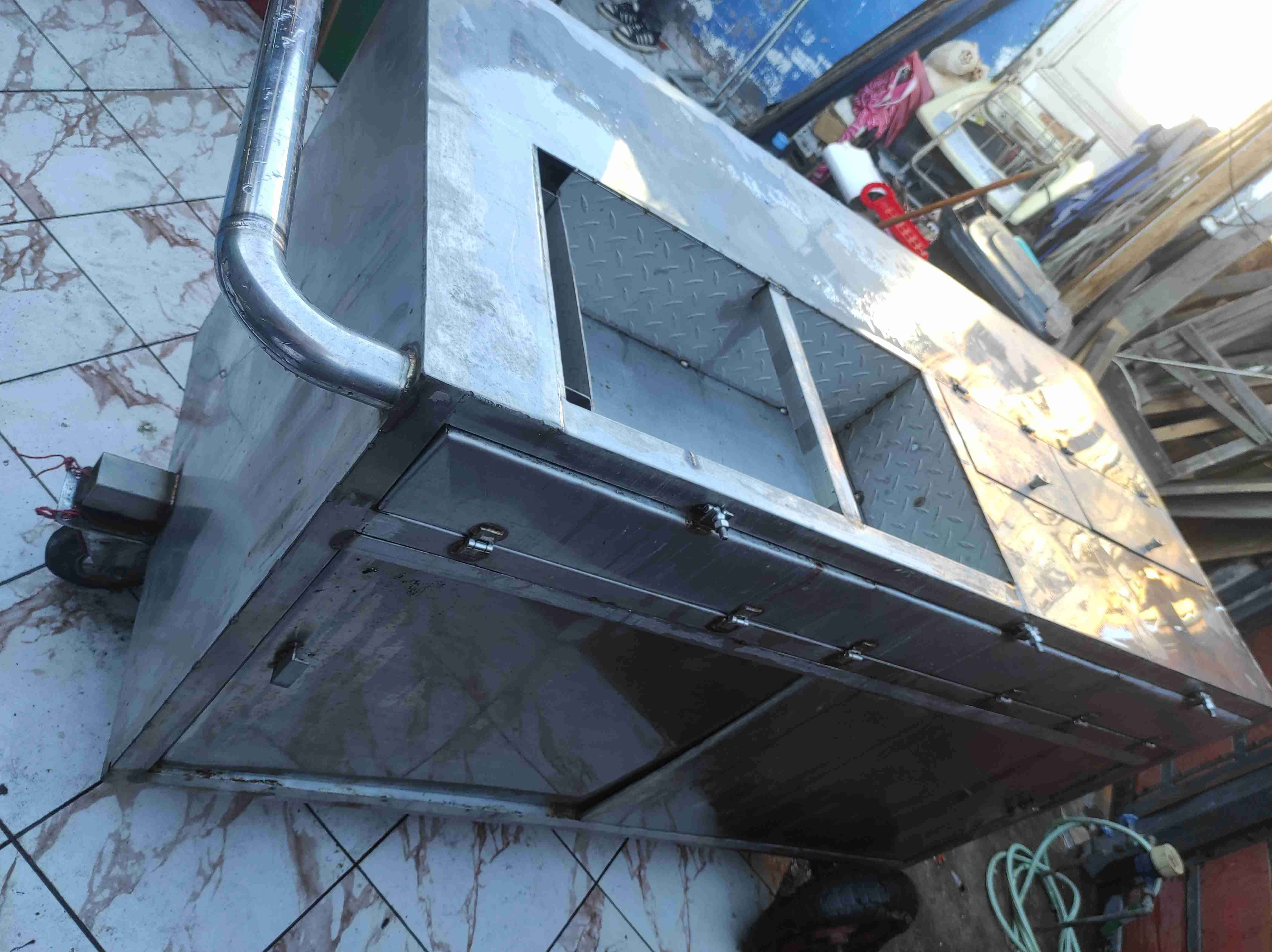 Carro de venta de acero inoxidable - 4