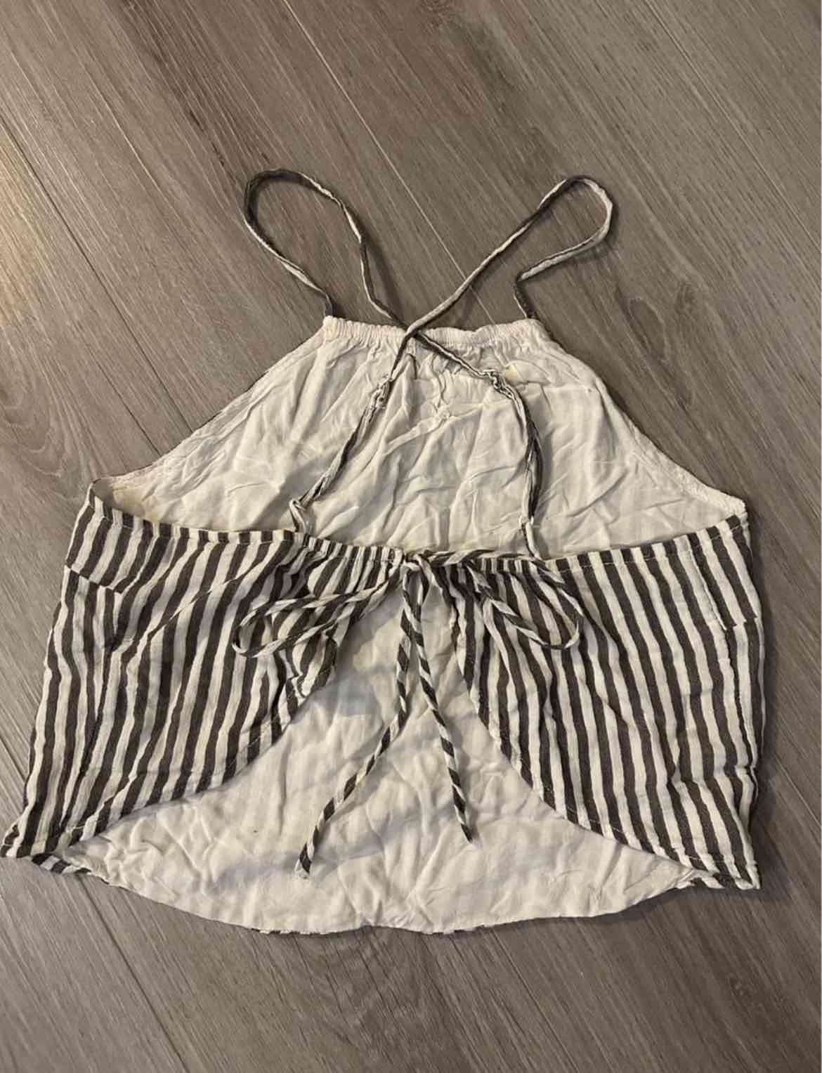 Polera de tirantes a rayas - 2