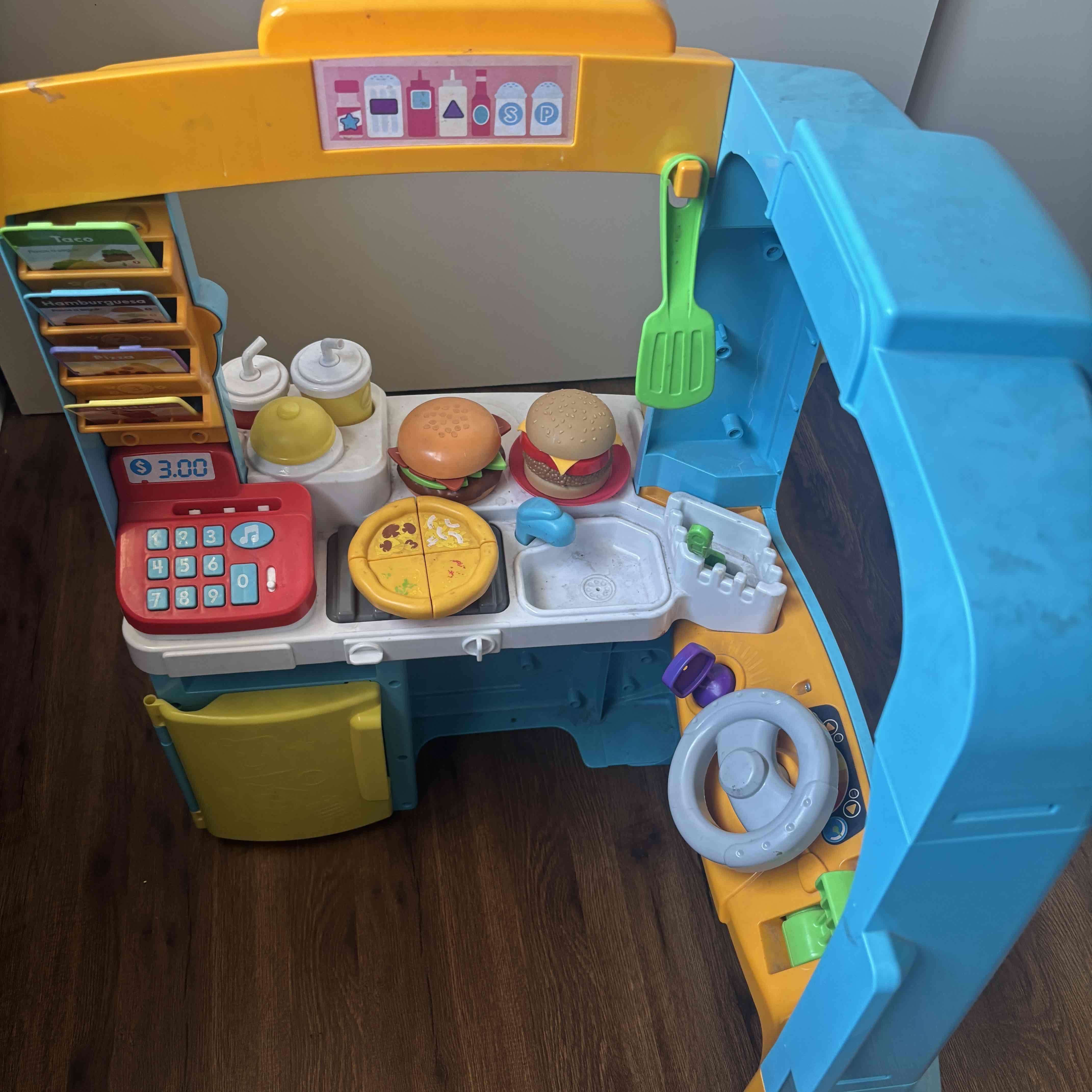 Food truck de juguete colorido - miniatura 3