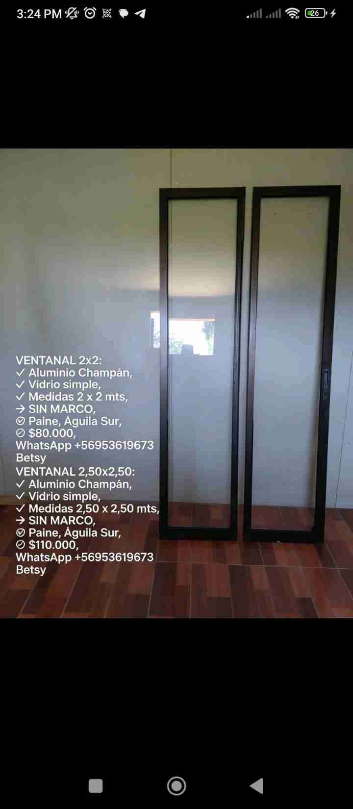 Ventanas de aluminio champán - miniatura 1