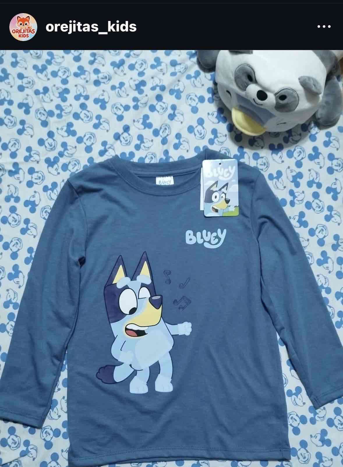 Poleras manga larga niños Disney y Bluey niños - miniatura 4