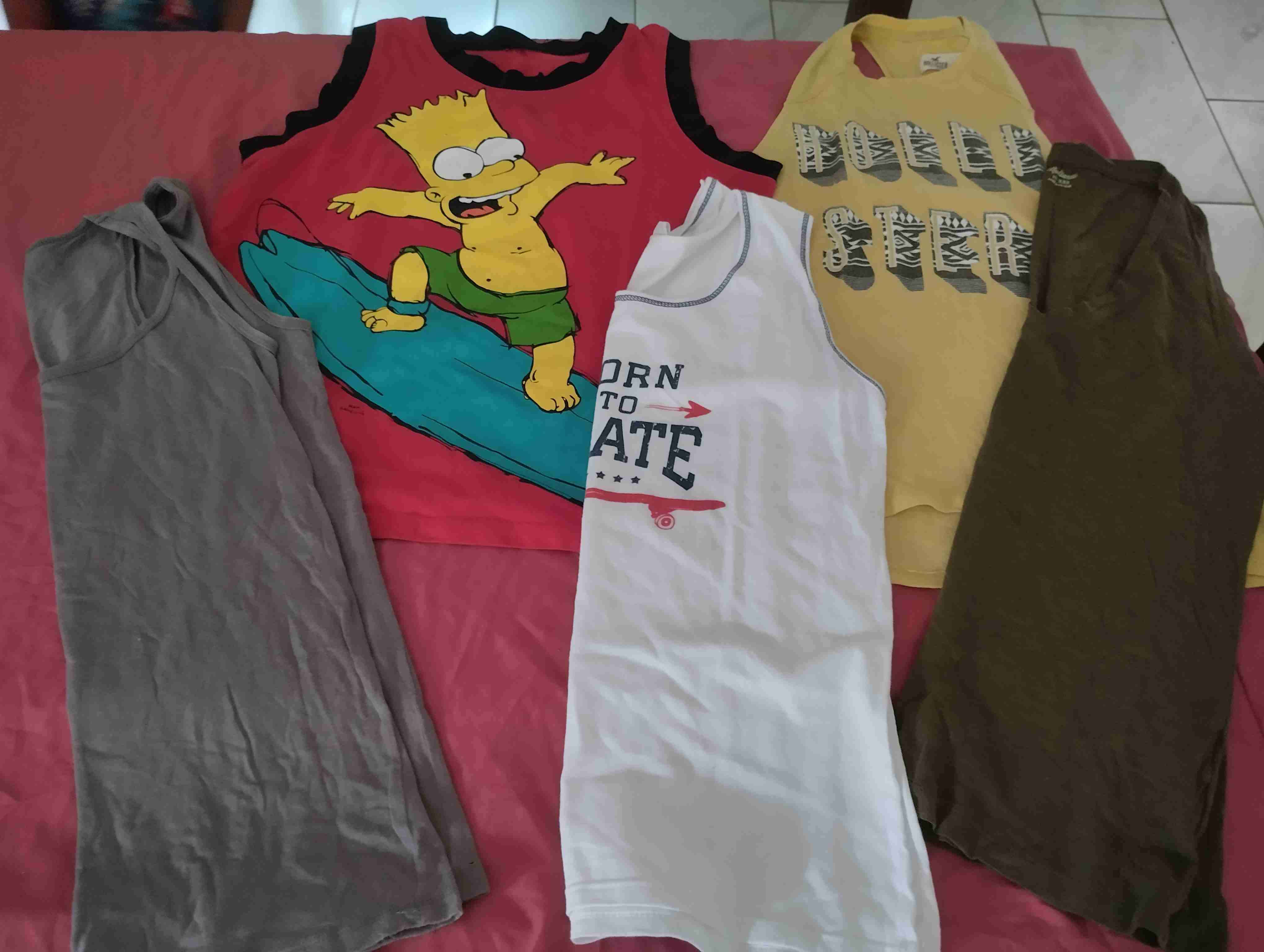 Lote de poleras,polerones,pantalones.   tallas 10 - miniatura 2