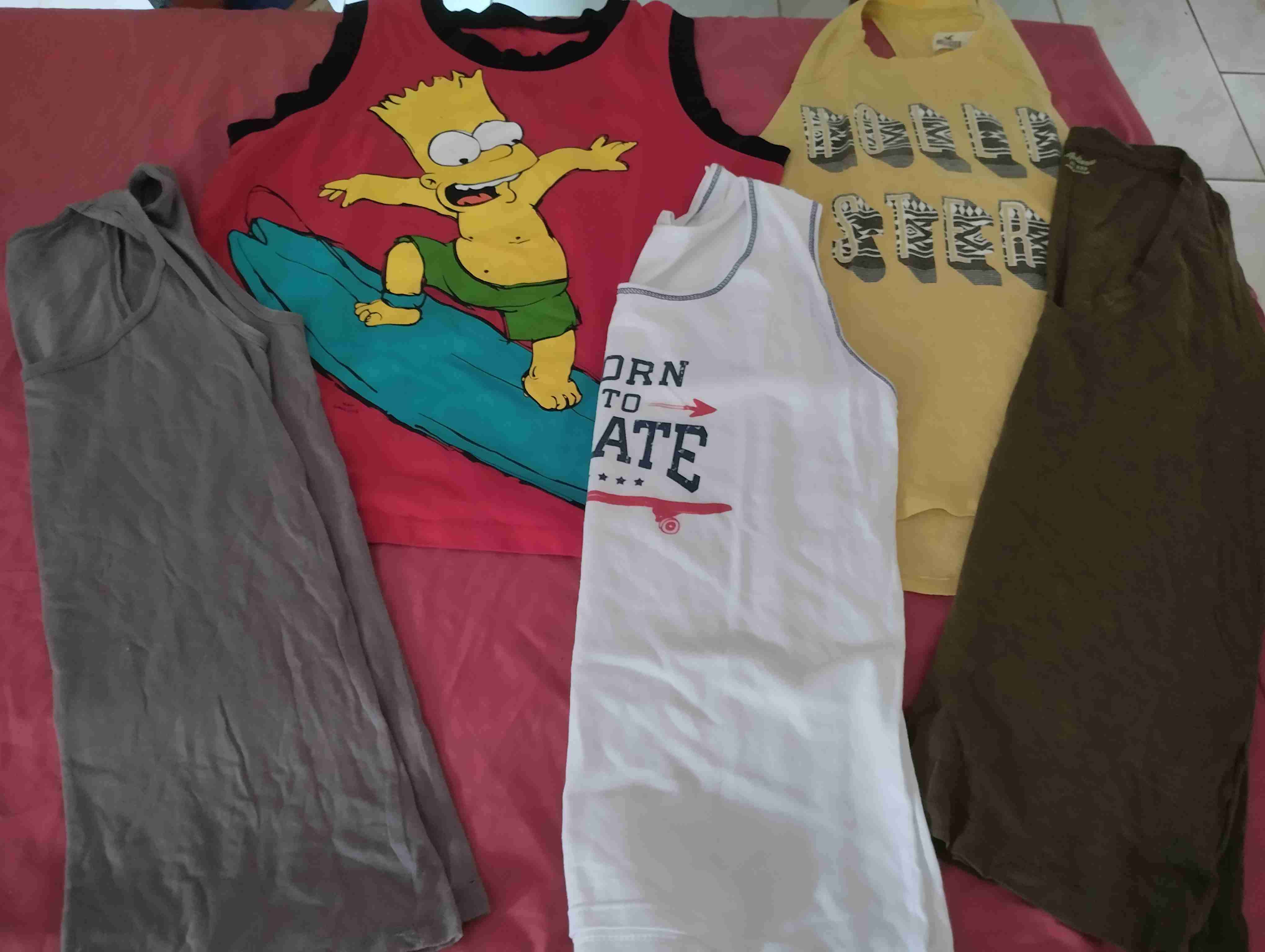 Lote de poleras,polerones,pantalones.   tallas 10 - miniatura 4