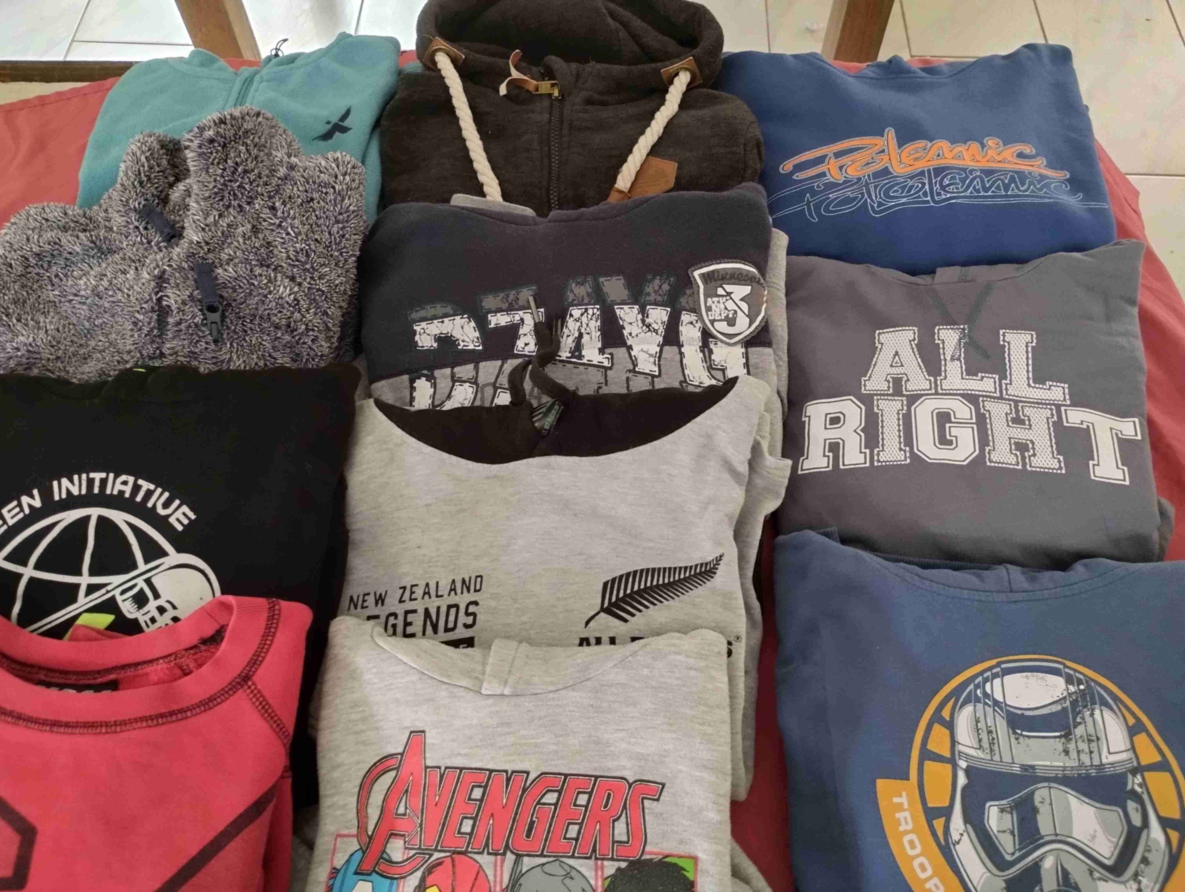 Lote de poleras,polerones,pantalones.   tallas 10 - miniatura 5