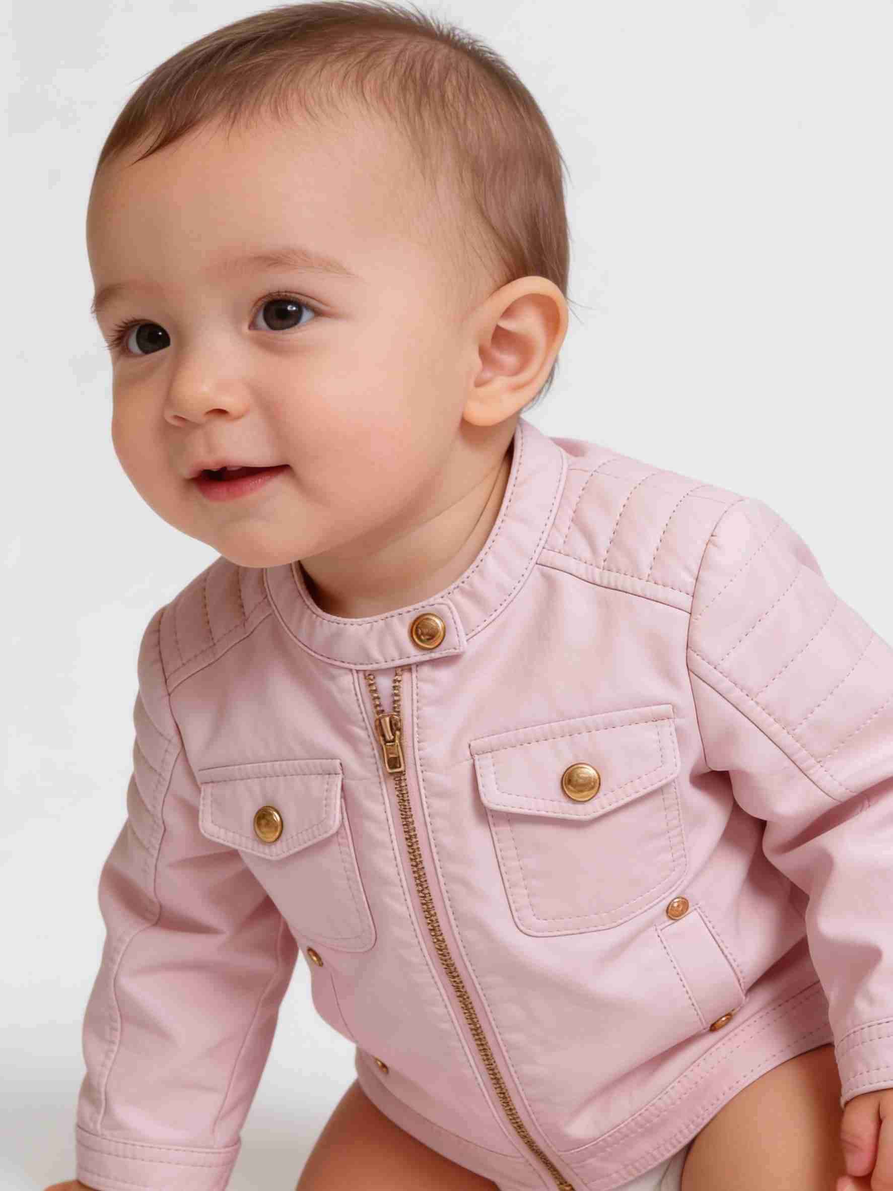 Chaqueta rosa para niña - 2