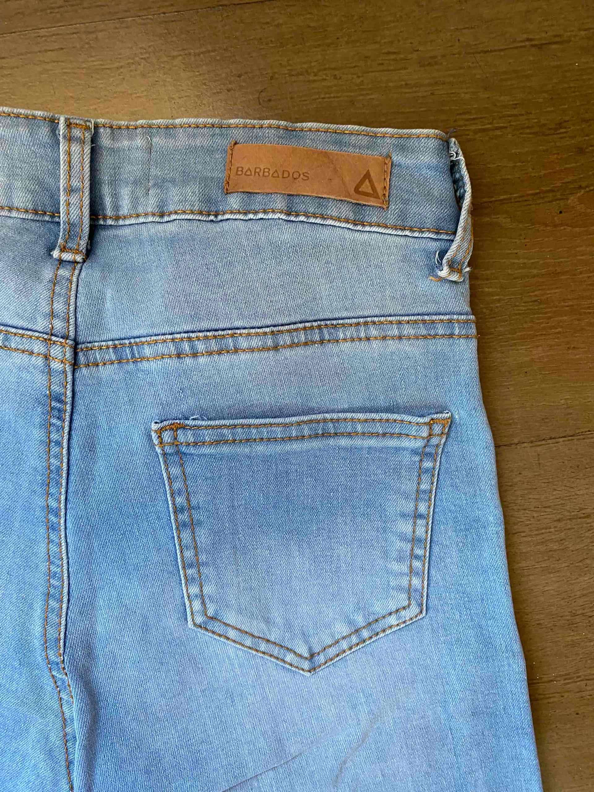 Jeans palazzo celeste - miniatura 5