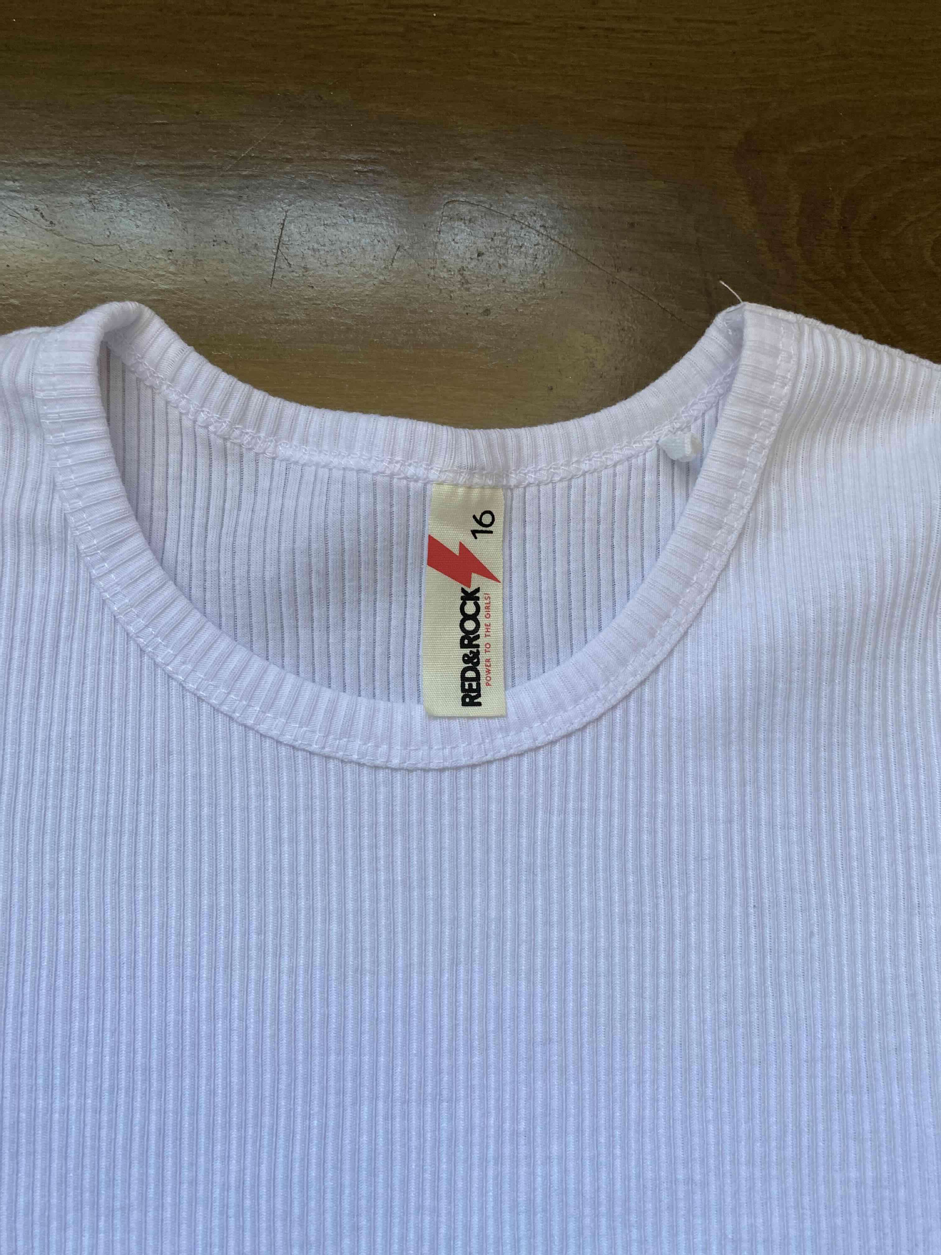 Polera blanca de algodón - 2