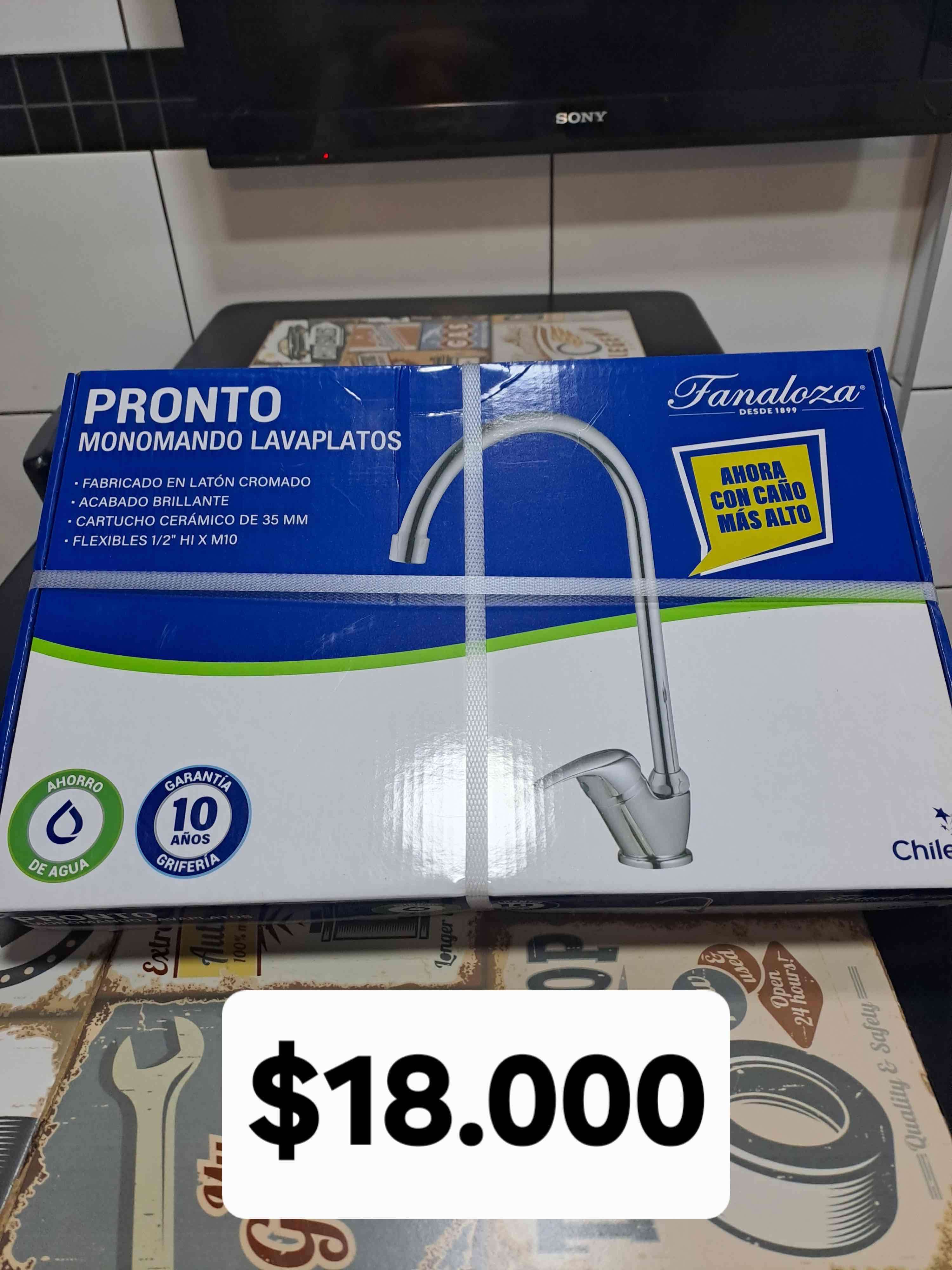 Grifería monomando Fanalosa lavamanos y lavaplatos - miniatura 1