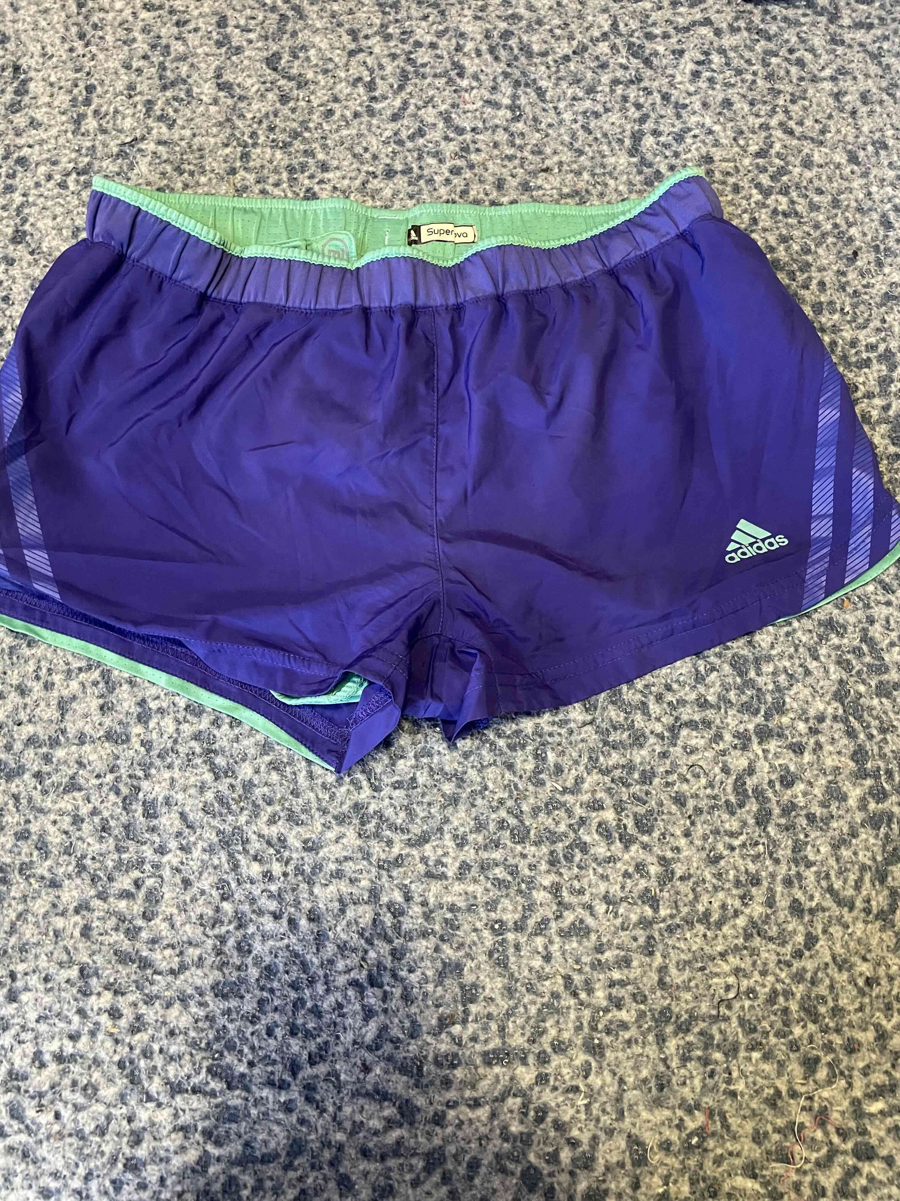 Short deportivo azul Adidas - miniatura 2