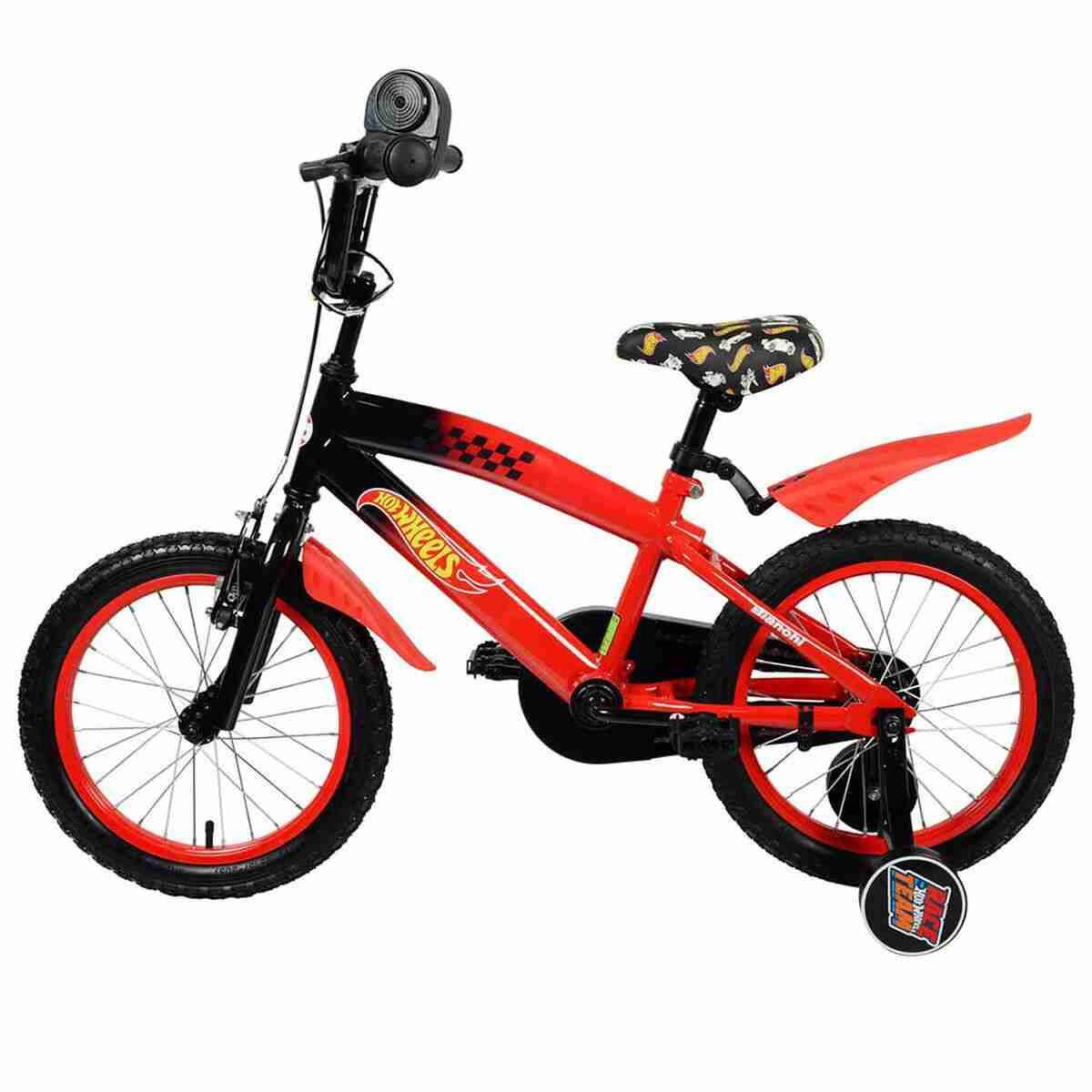 Bicicleta infantil Hot Wheels roja - miniatura 1