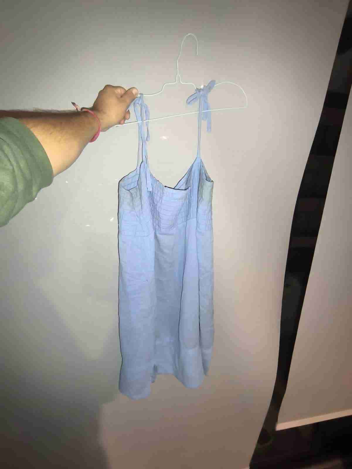 Camisa de rayas azul y blanca - miniatura 2