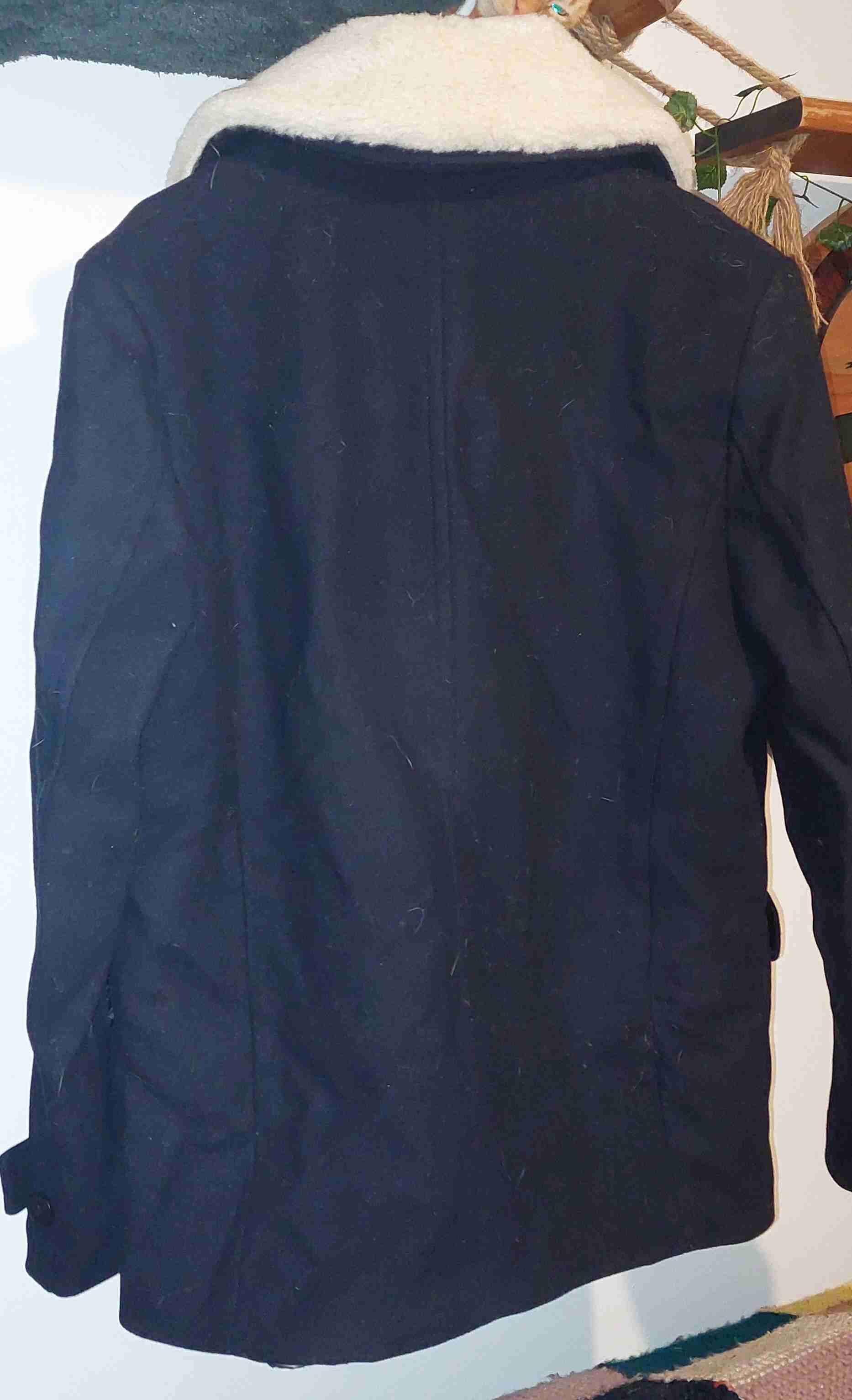 Abrigo azul marino con forro de lana desmontable - miniatura 2