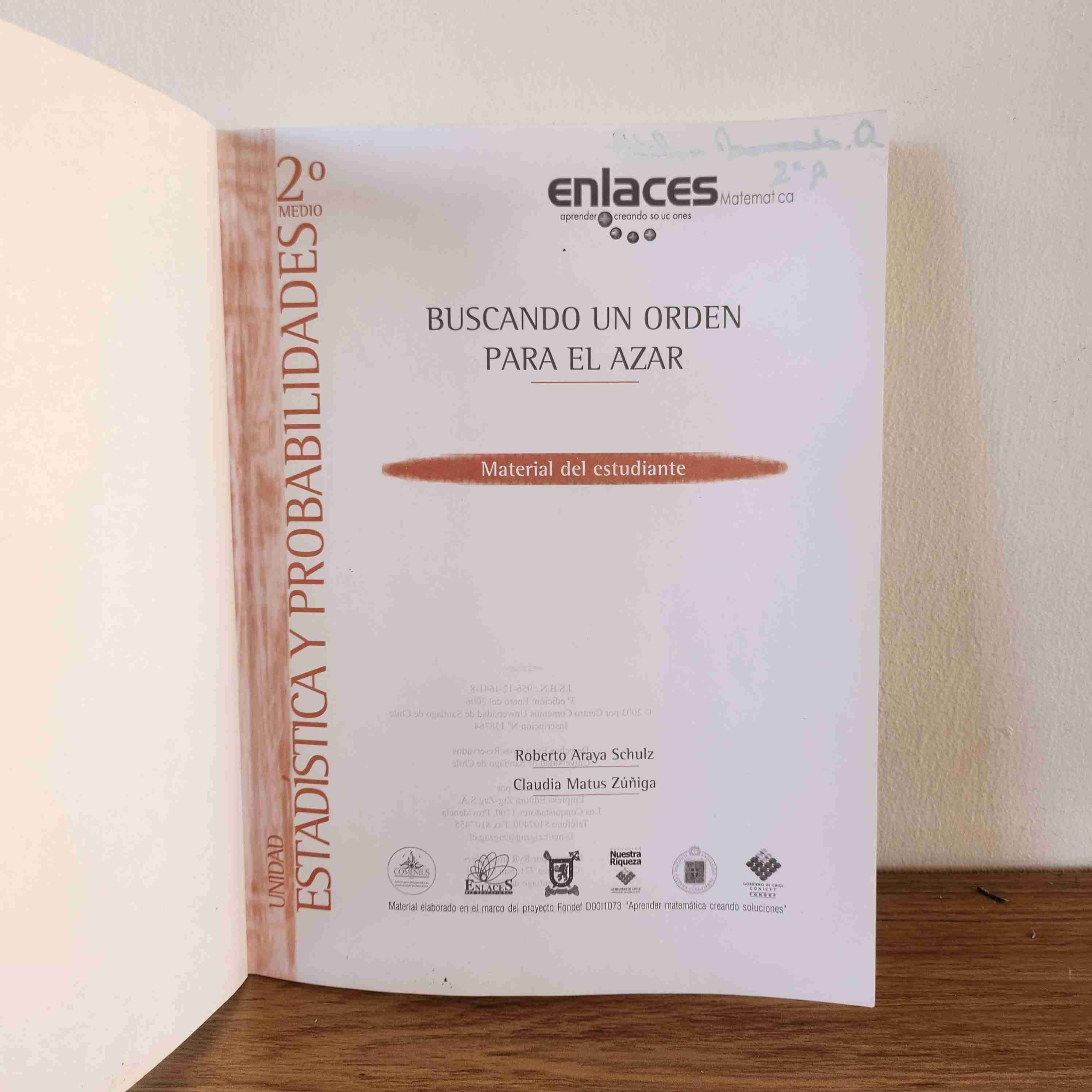 Libro Estadística Probabilidades 2° Medio - miniatura 2