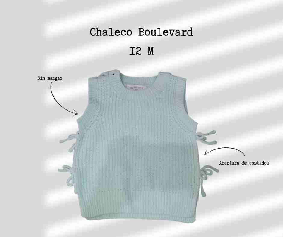 Chaleco tejido sin mangas
