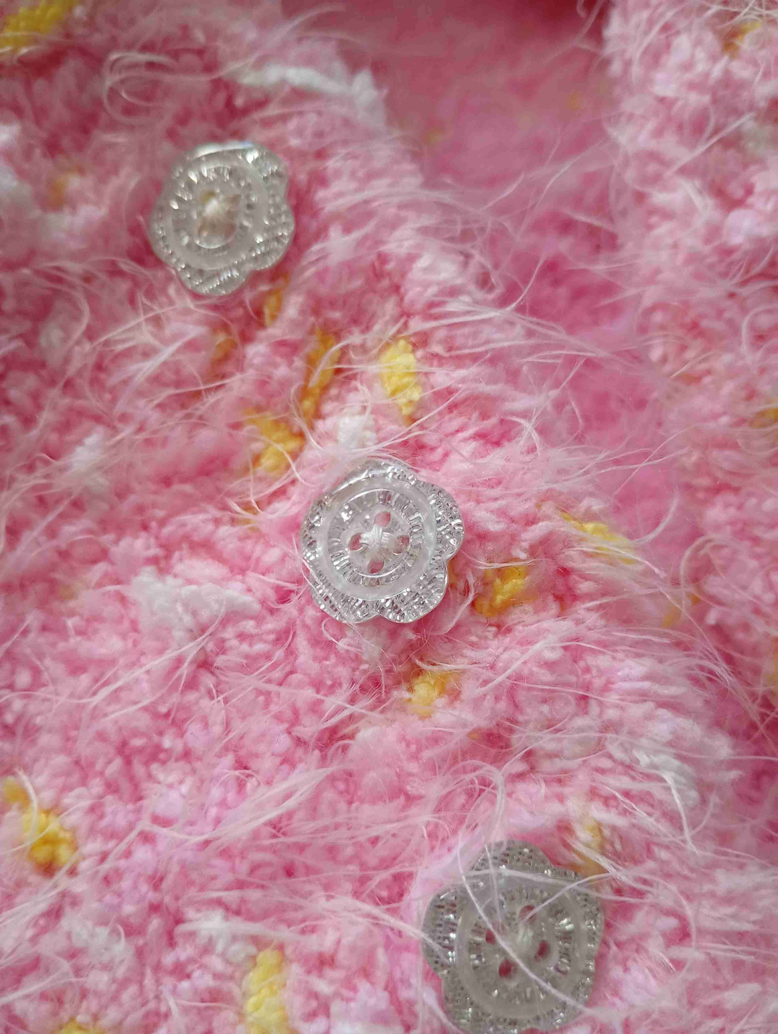 Abrigo rosa con capucha infantil - miniatura 3