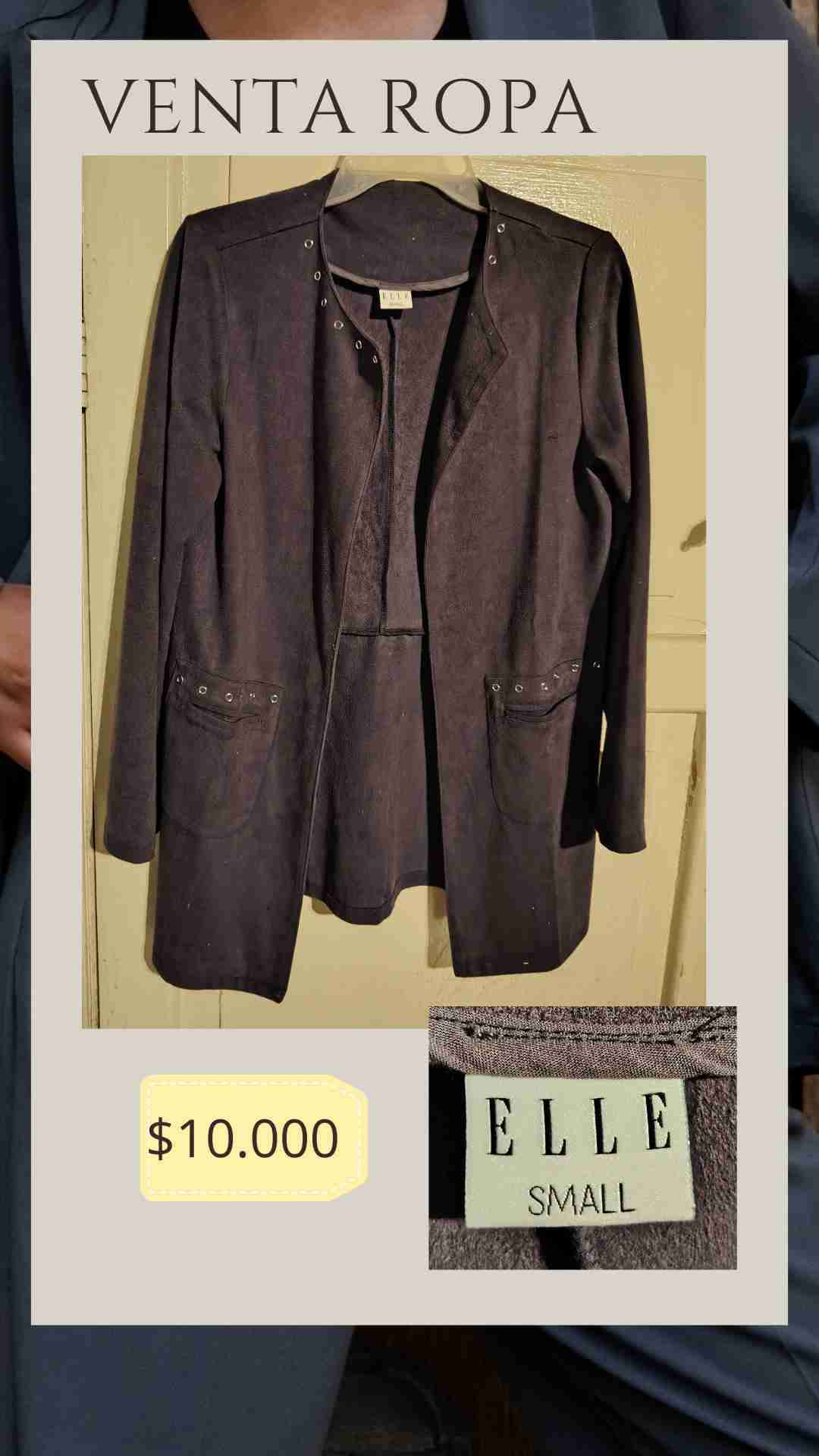 Chaqueta morada Elle