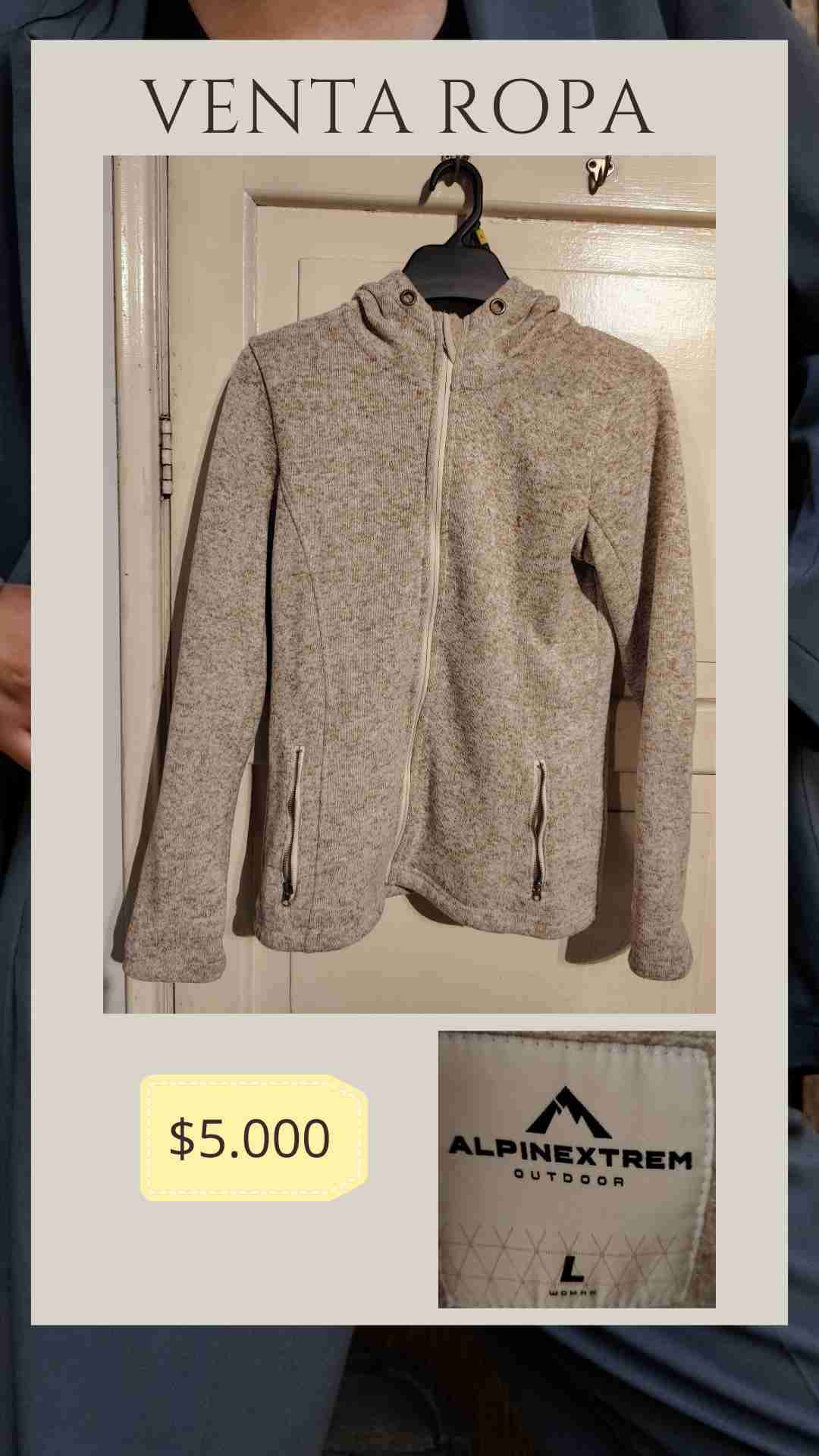 Polerón gris Alpinextrem para mujer