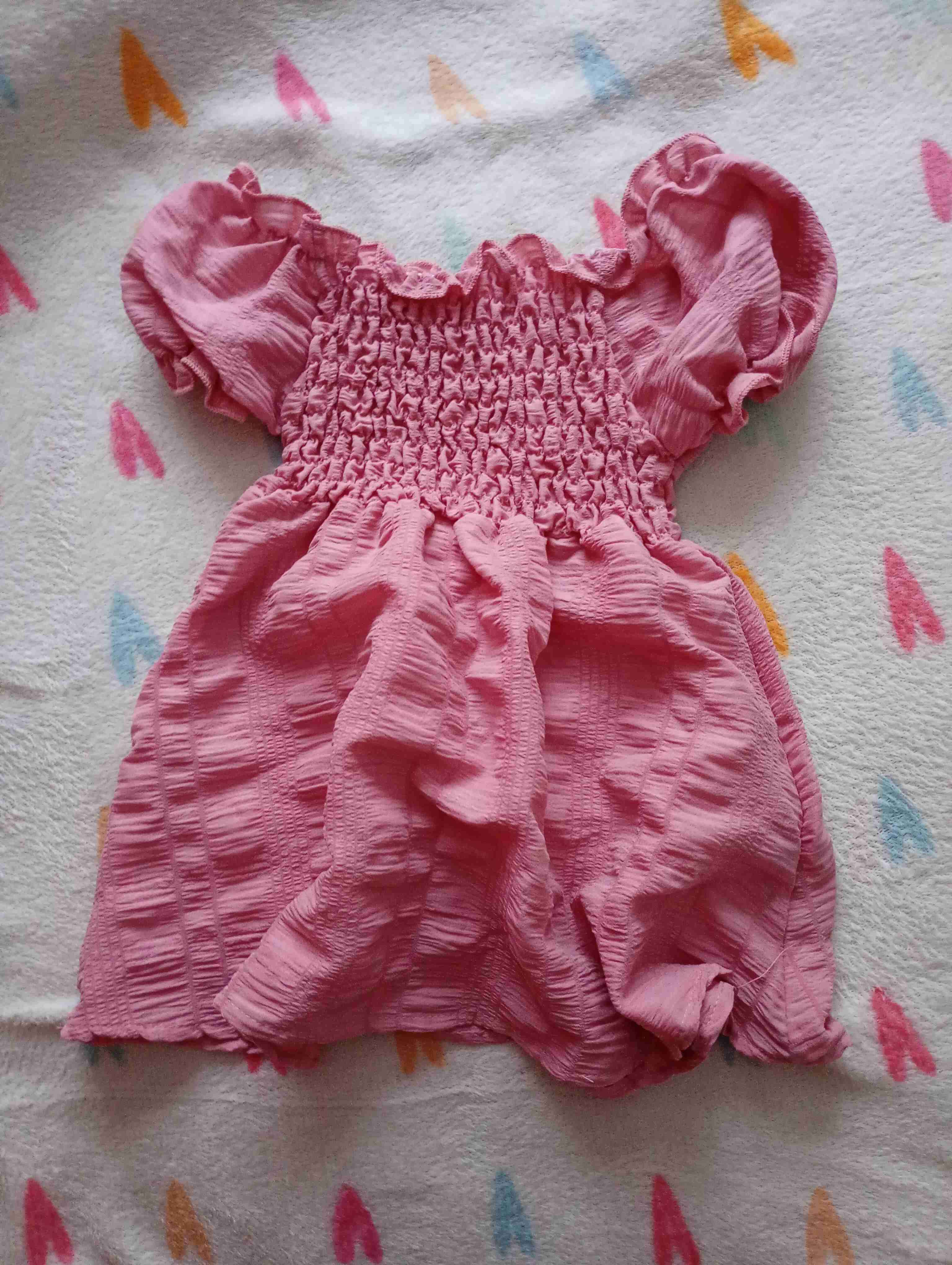 Vestido rosa bebé verano delgado - miniatura 1