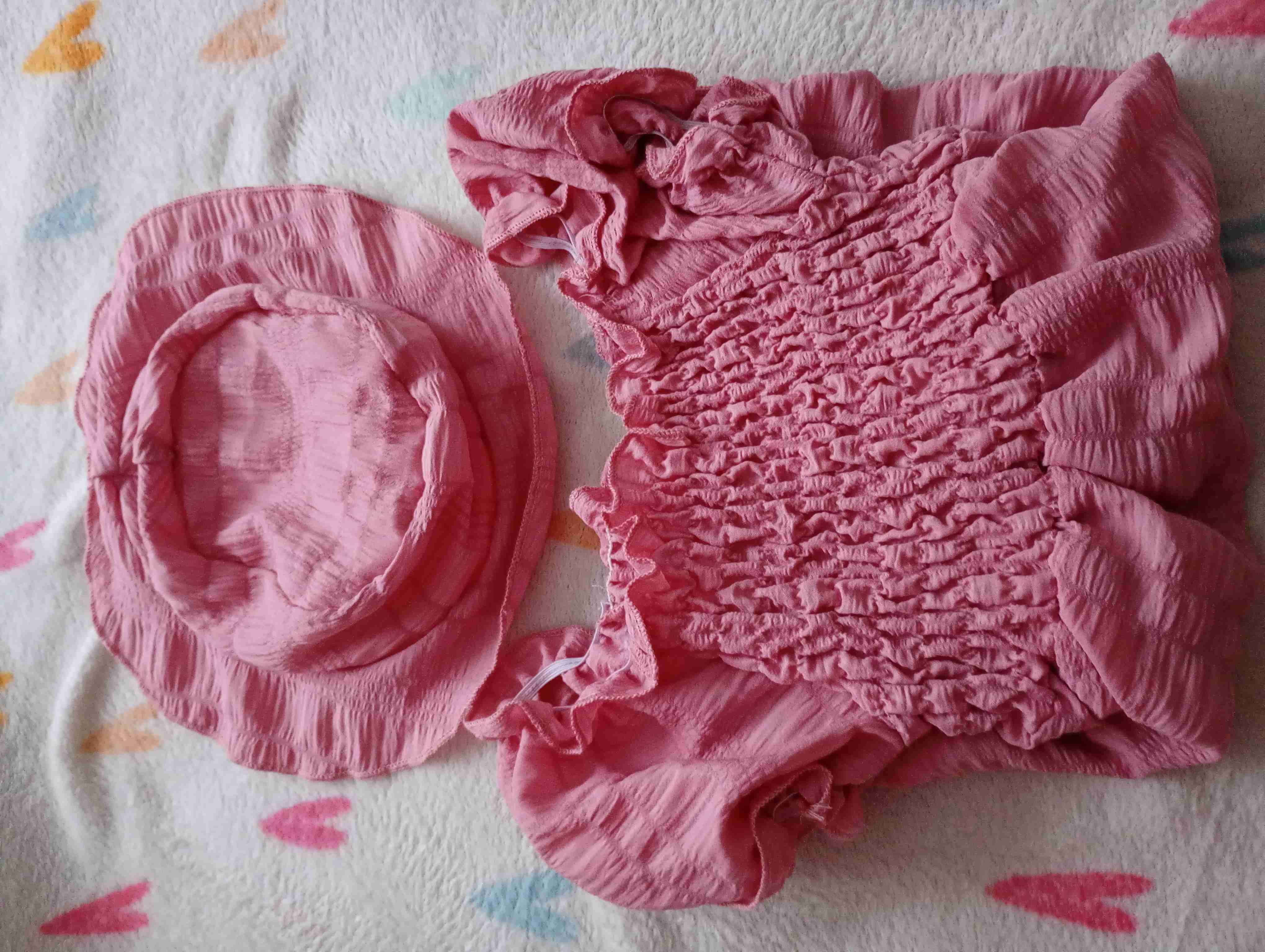 Vestido rosa bebé verano delgado - miniatura 3