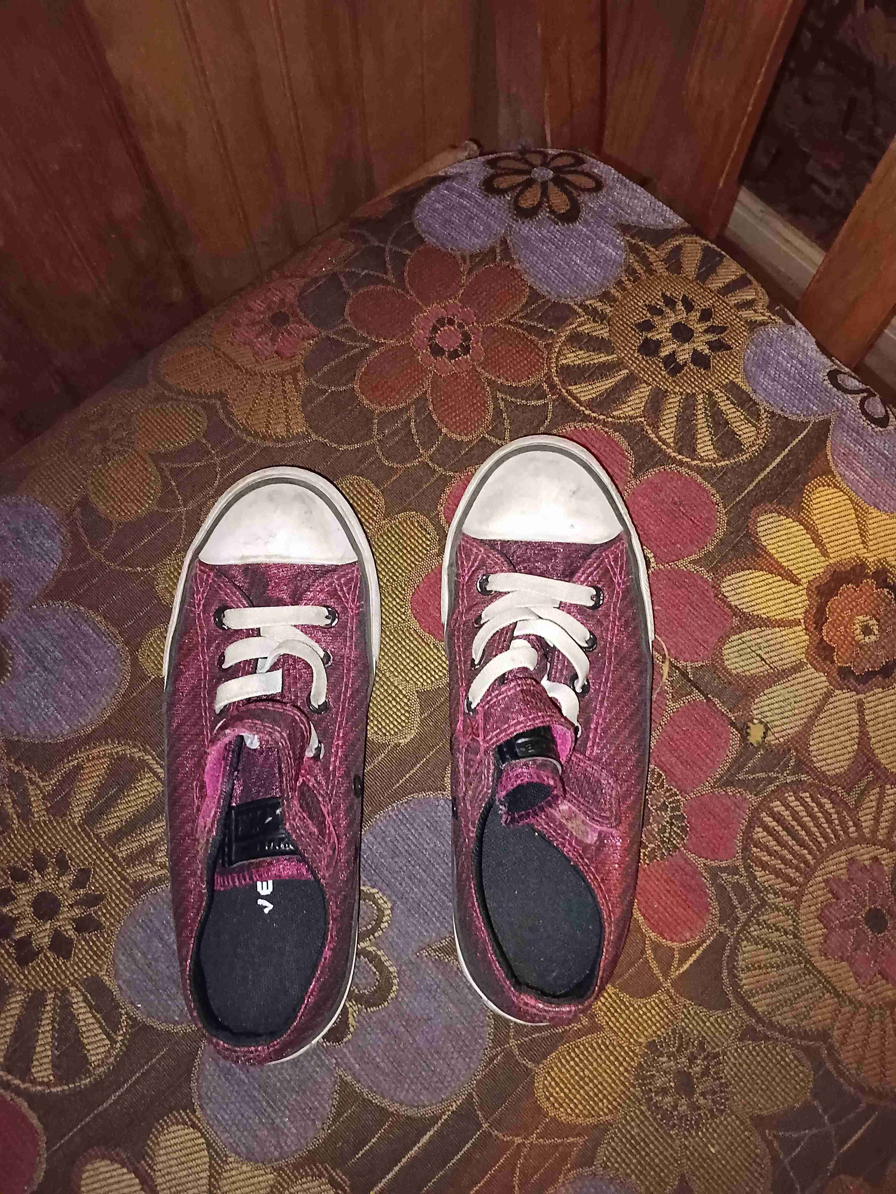 Zapatillas rojas de lona Converse - miniatura 1