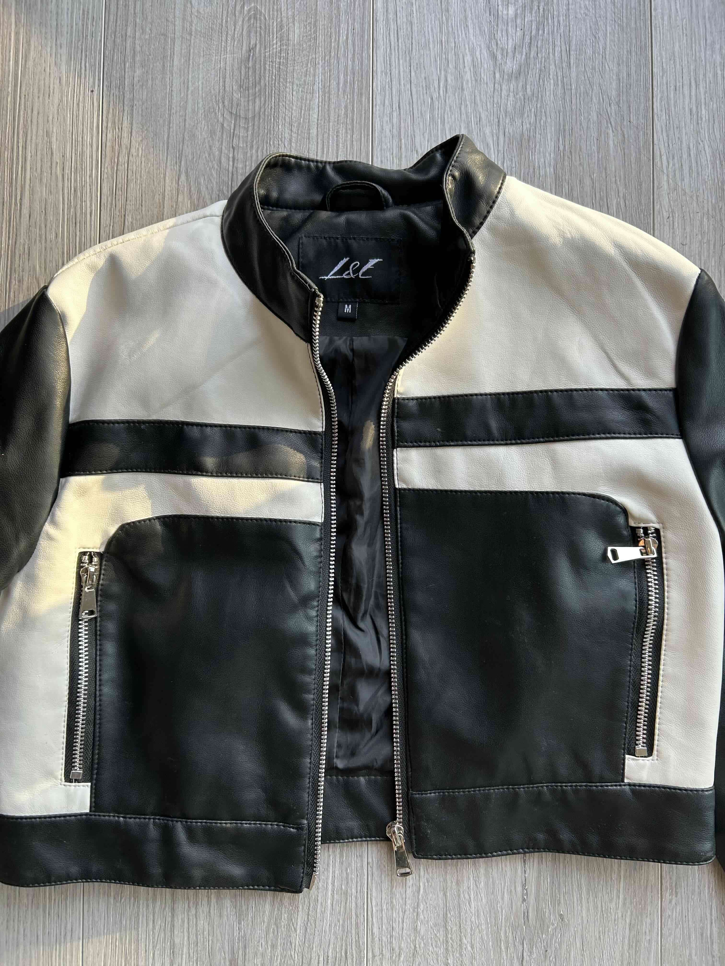 Chaqueta de cuero bicolor - 2