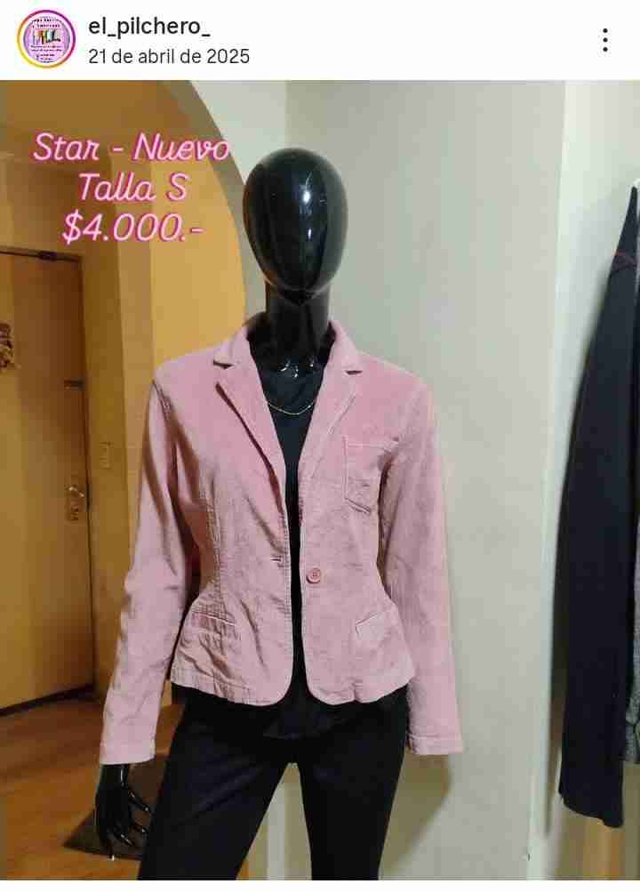 Blazer rosa mujer nuevo