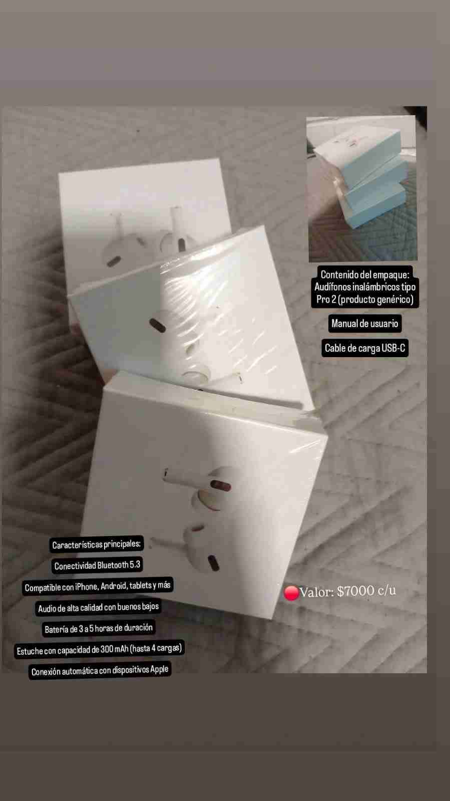 Audífonos inalámbricos Pro 2 (genéricos)