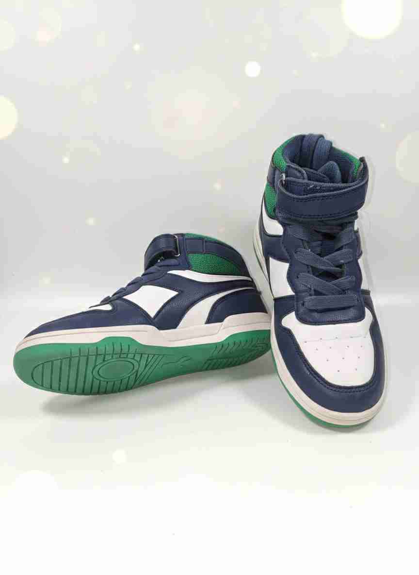 Zapatillas deportivas azul y blanco