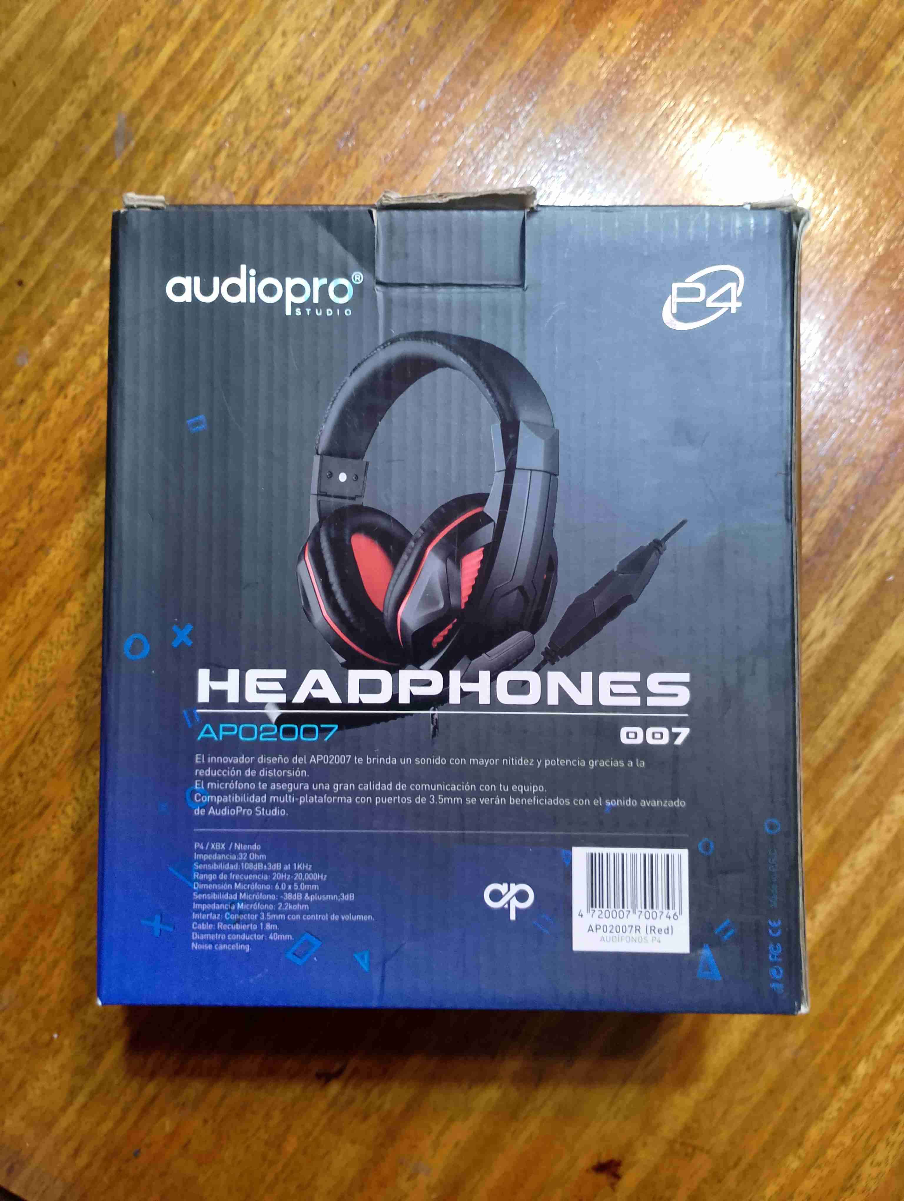 Audífonos AudioPro APO2007 (Rojo) - 3