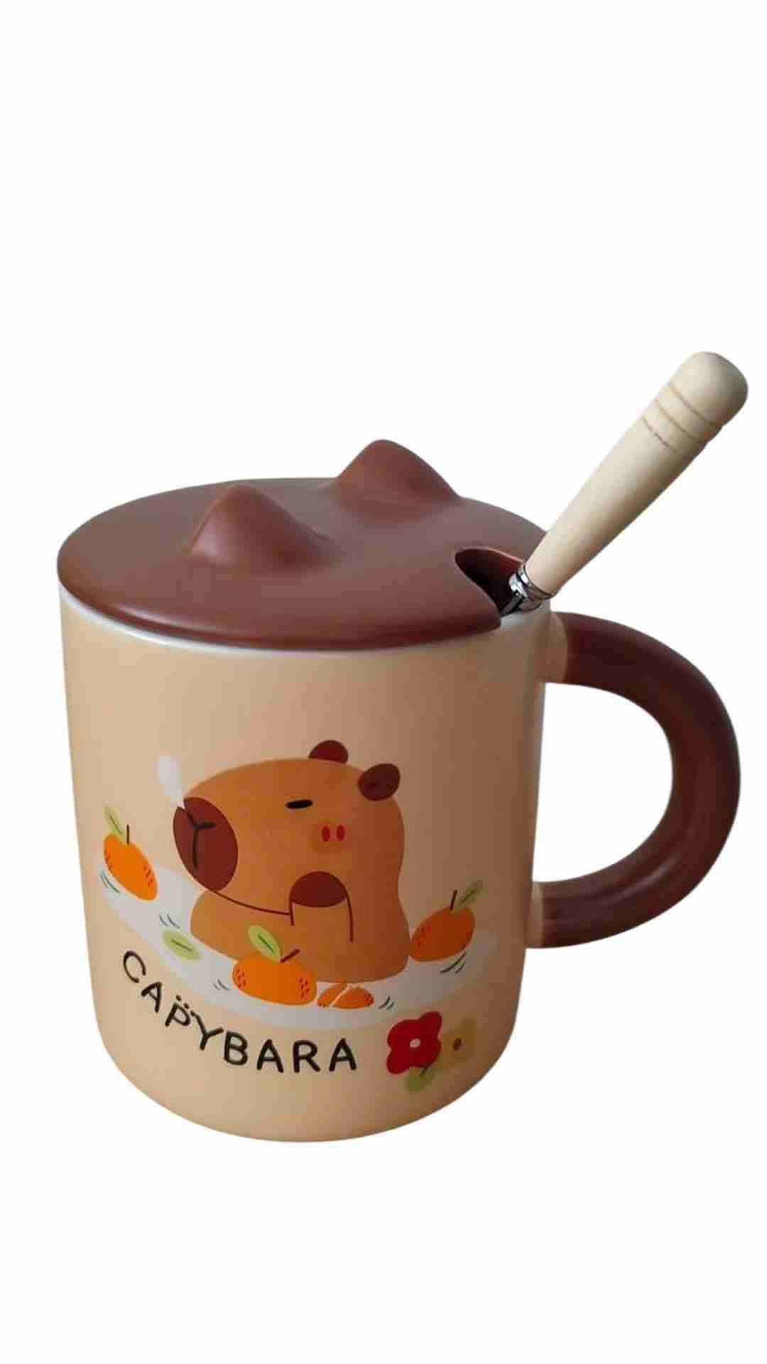 Tazón capibara con tapa