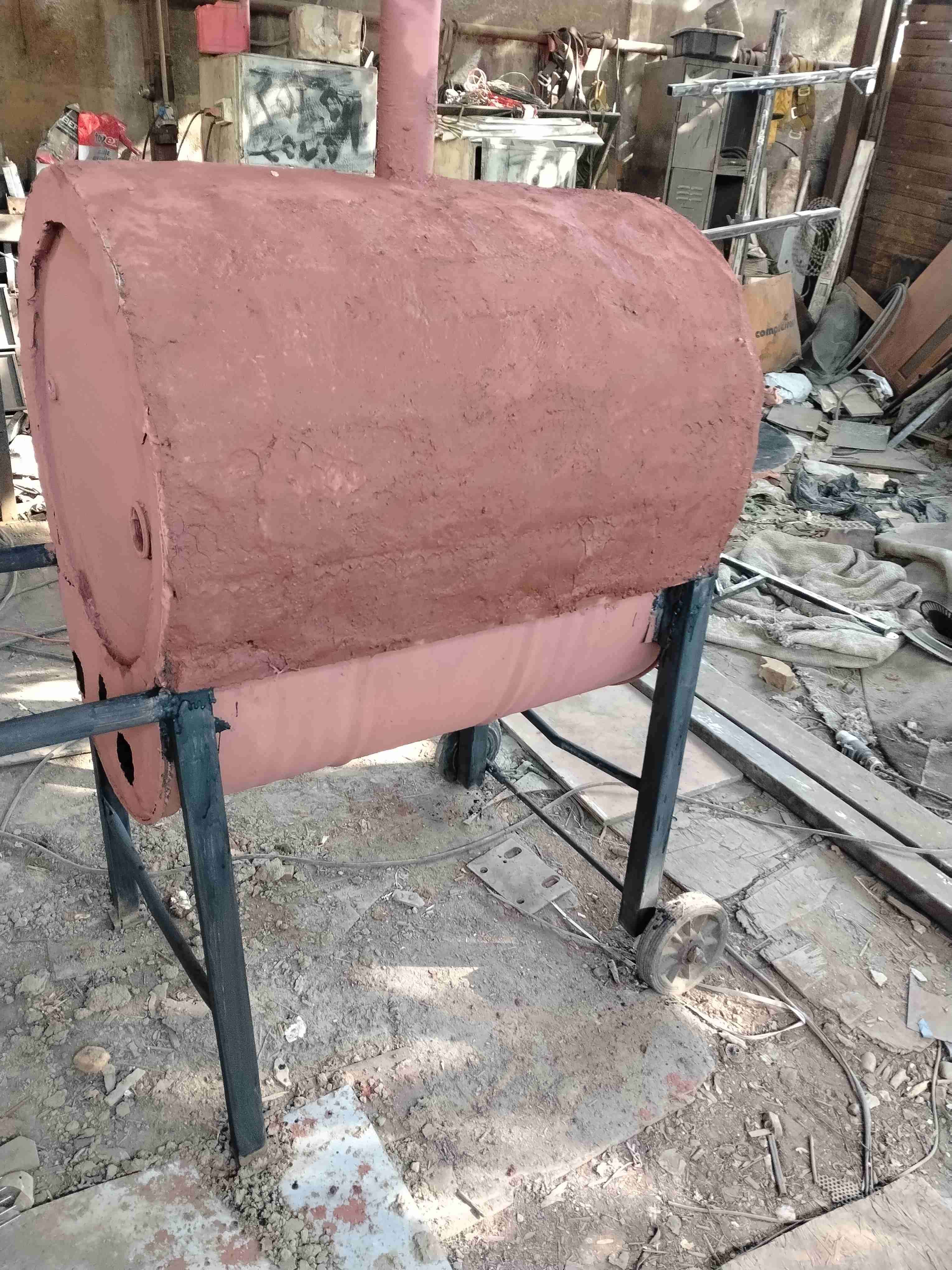 Horno de barro a leña artesanal grande - 3