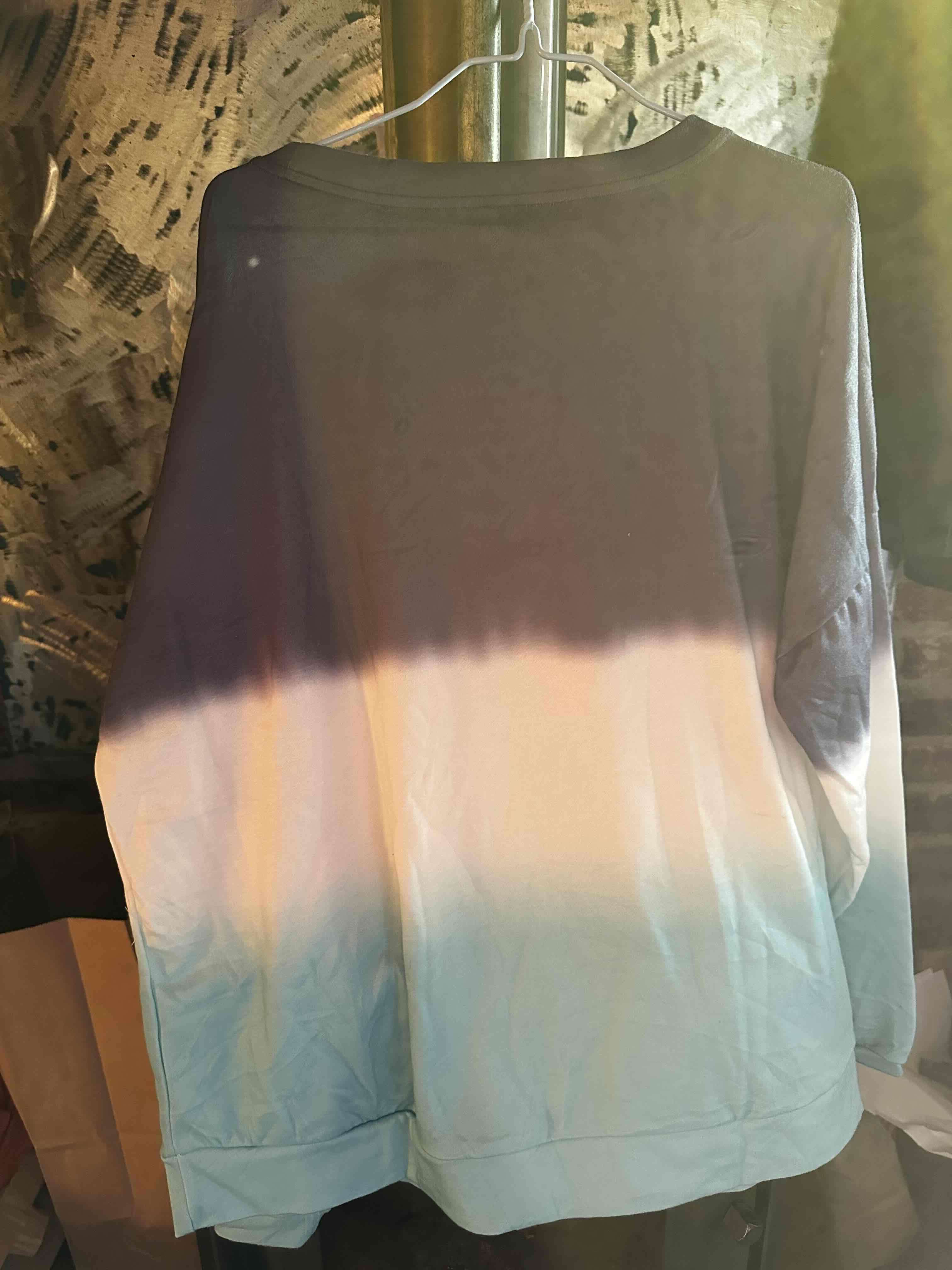 Polerón degradado azul y blanco - 2