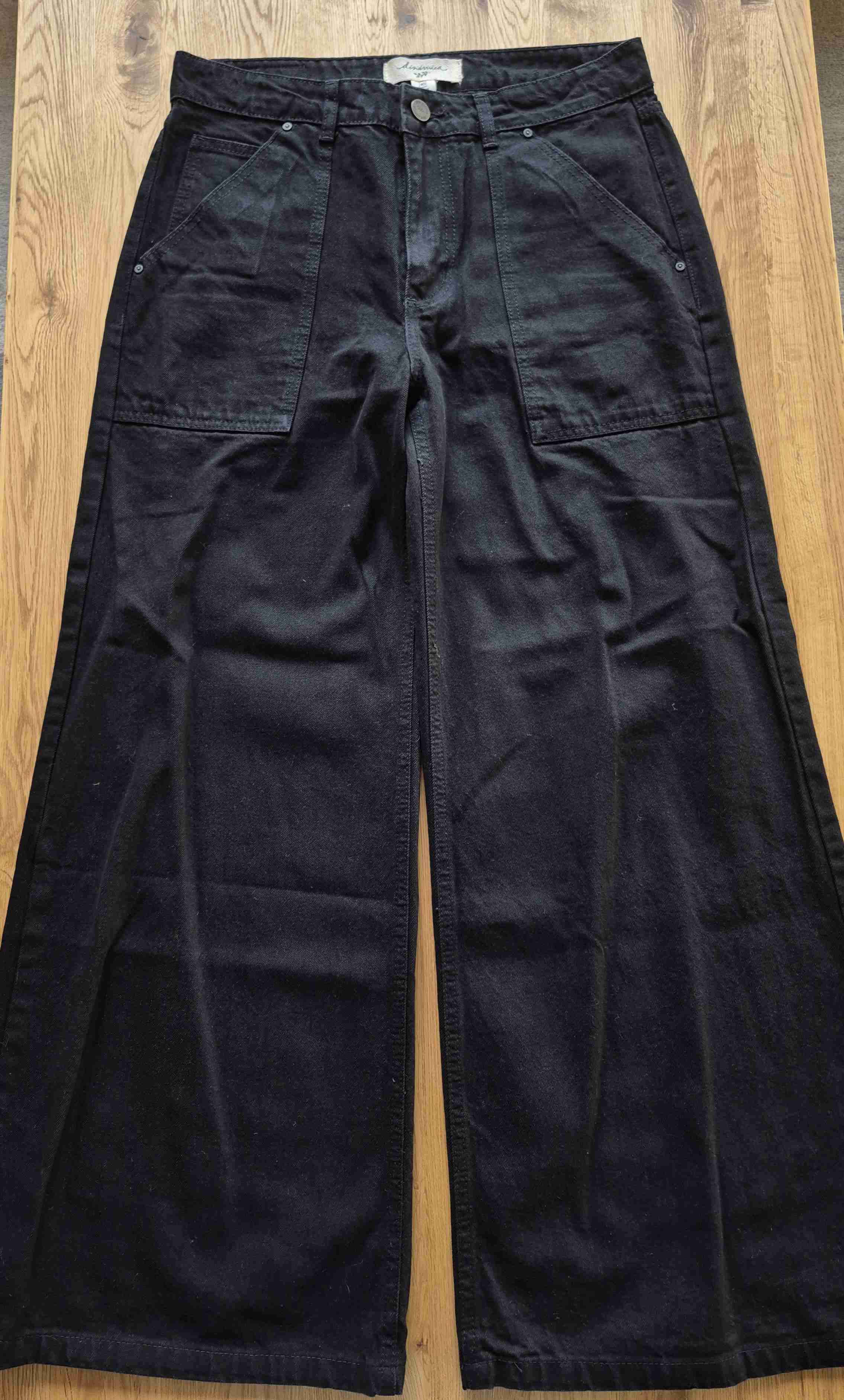 Pantalones anchos negros - miniatura 1