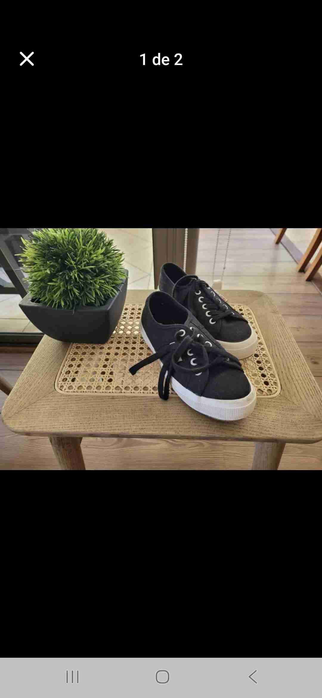 Zapatillas negras casuales - miniatura 1