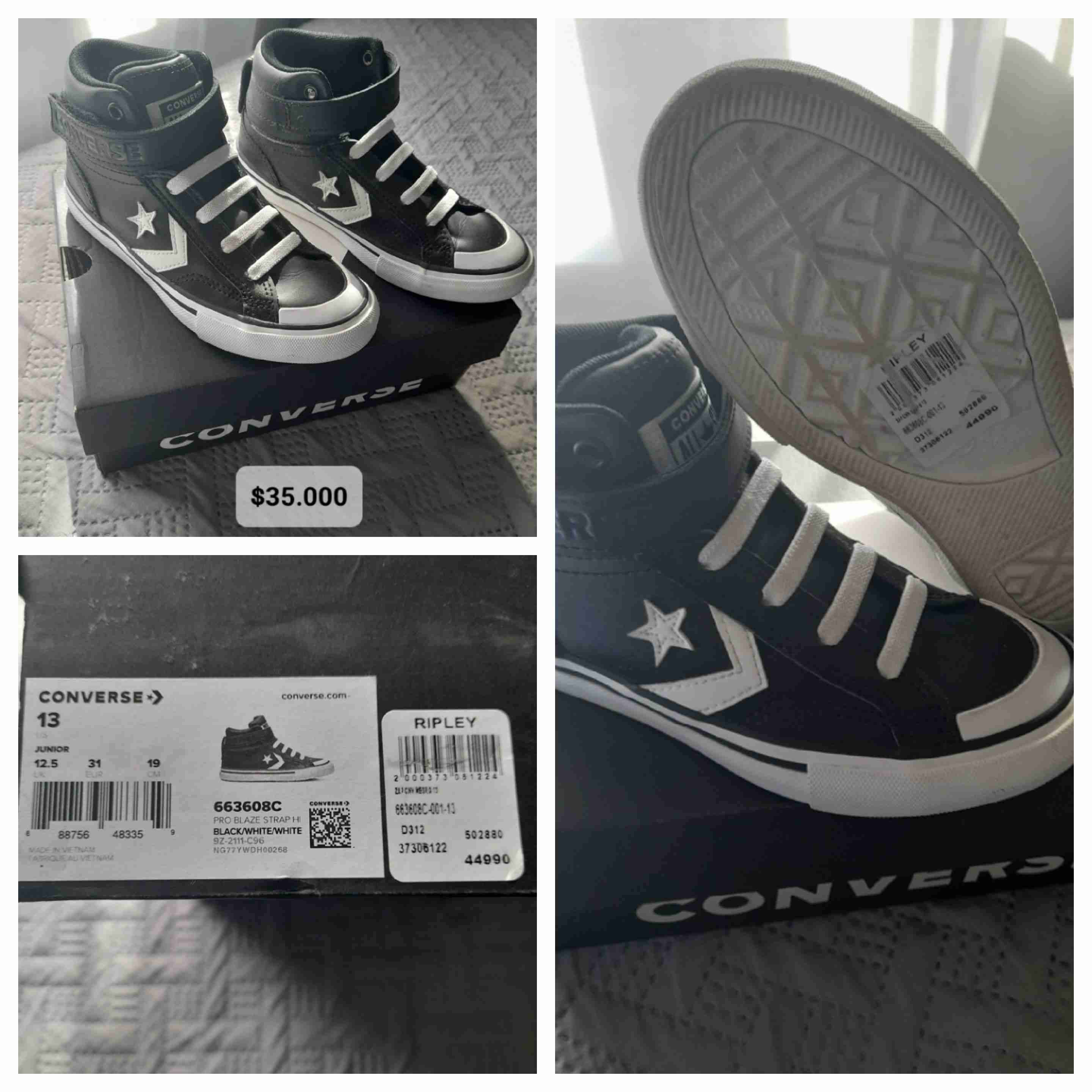 Zapatillas Converse negras talla 31