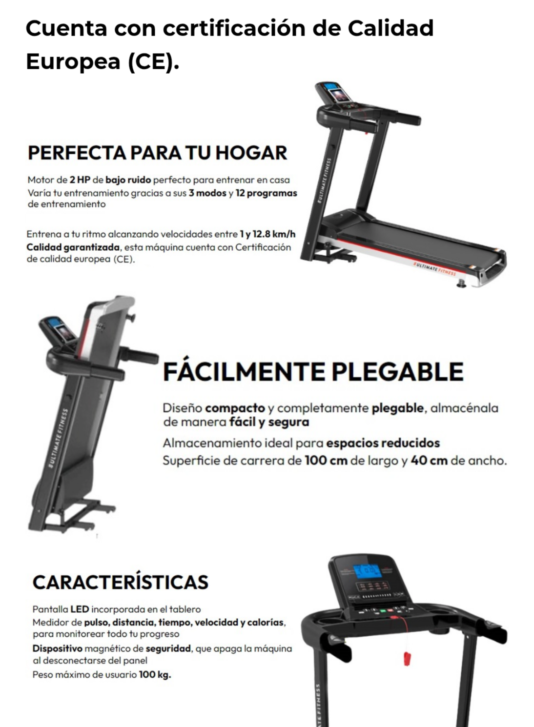 Trotadora Electrica E300 PRO - miniatura 4