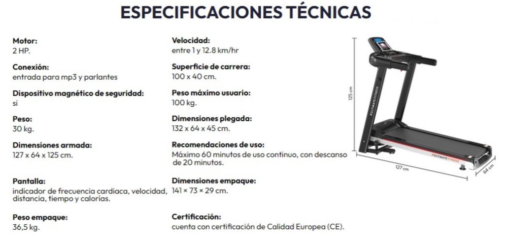 Trotadora Electrica E300 PRO - miniatura 5