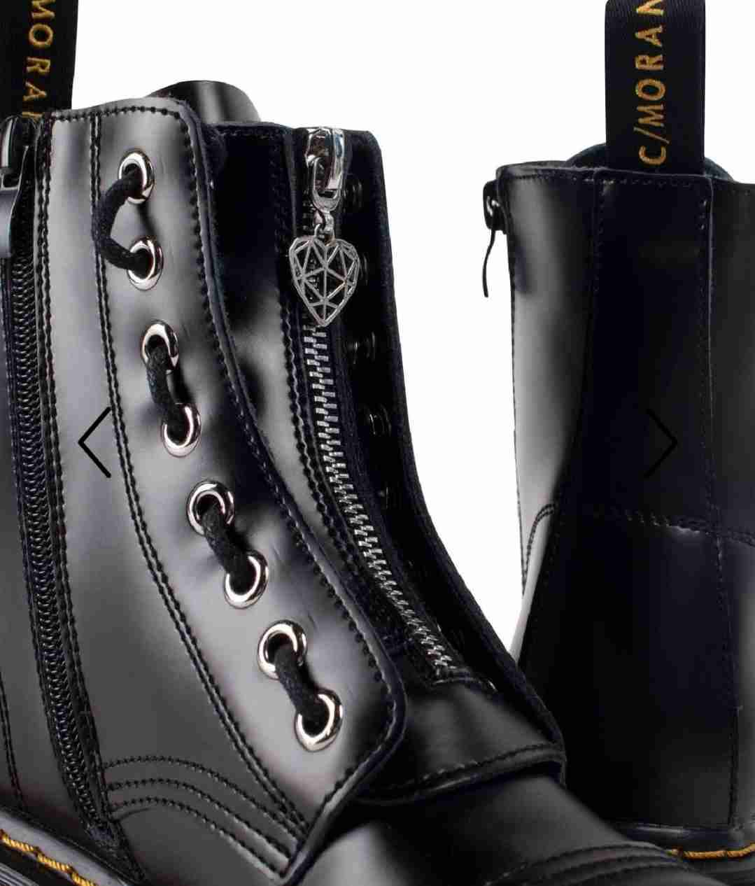 Botas negras de cuero con cierre - miniatura 2