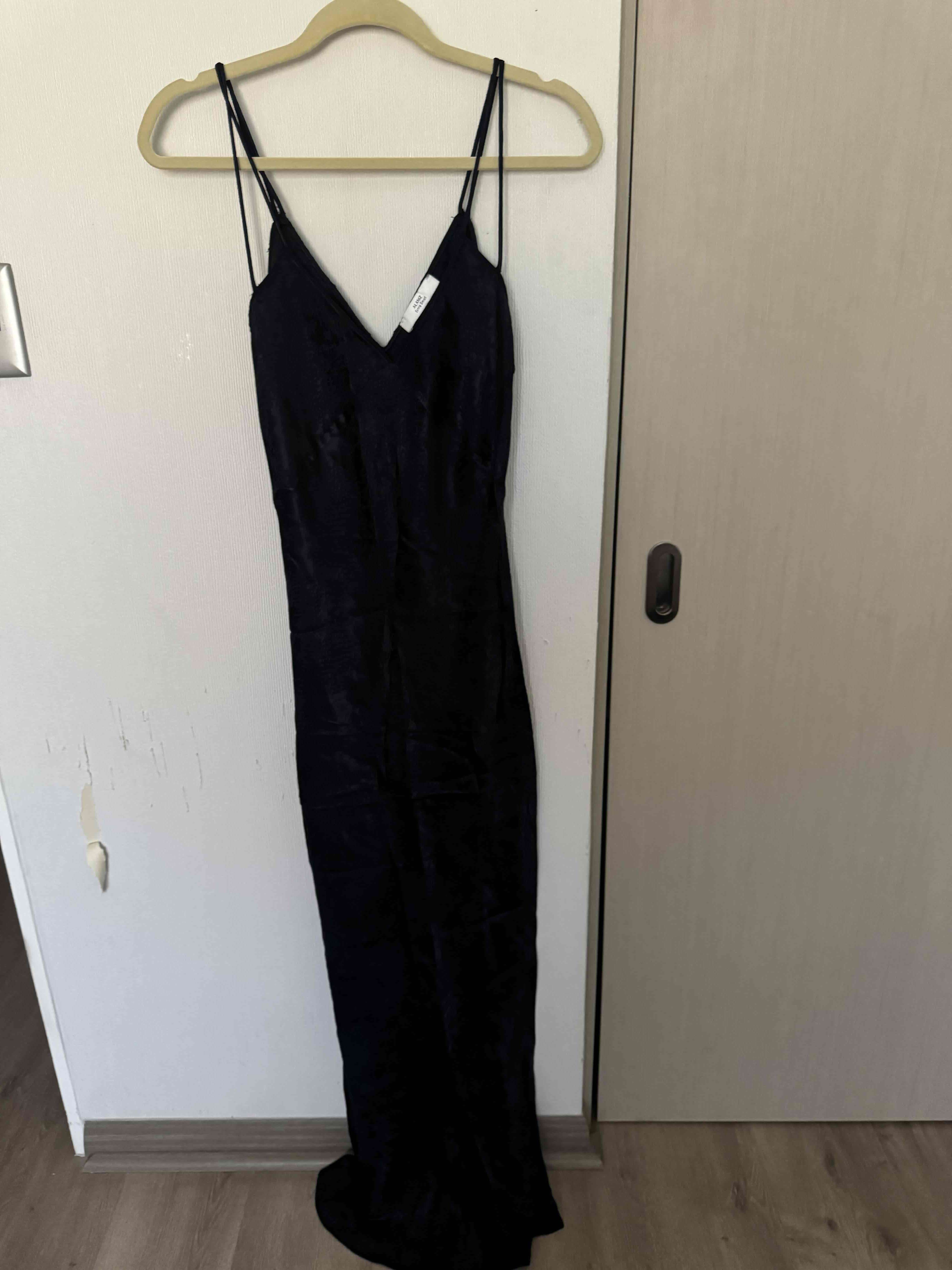 Vestido azul con tirantes - miniatura 4