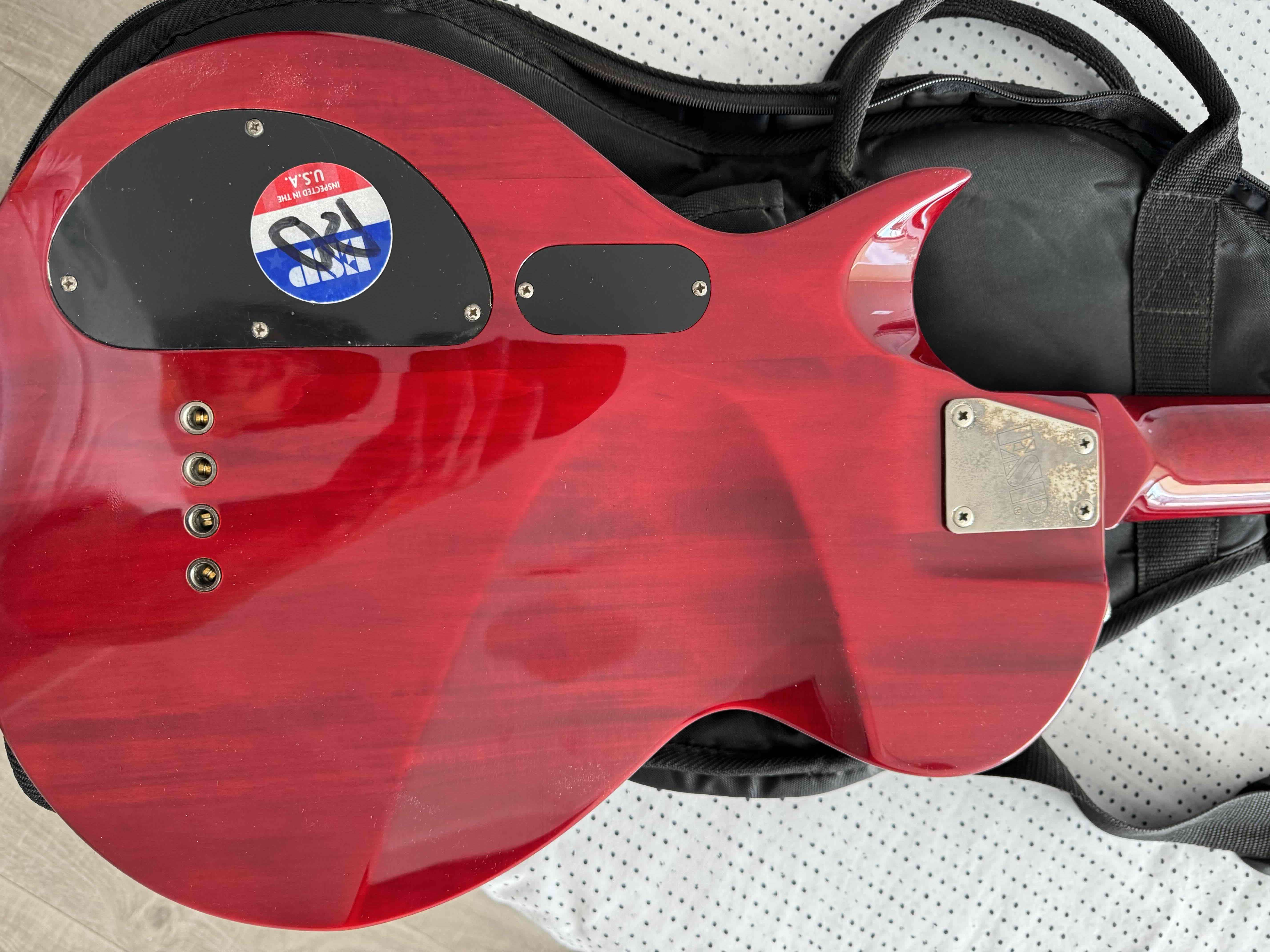 Bajo Esp Ltd Ec-154dx rojo con funda - miniatura 2