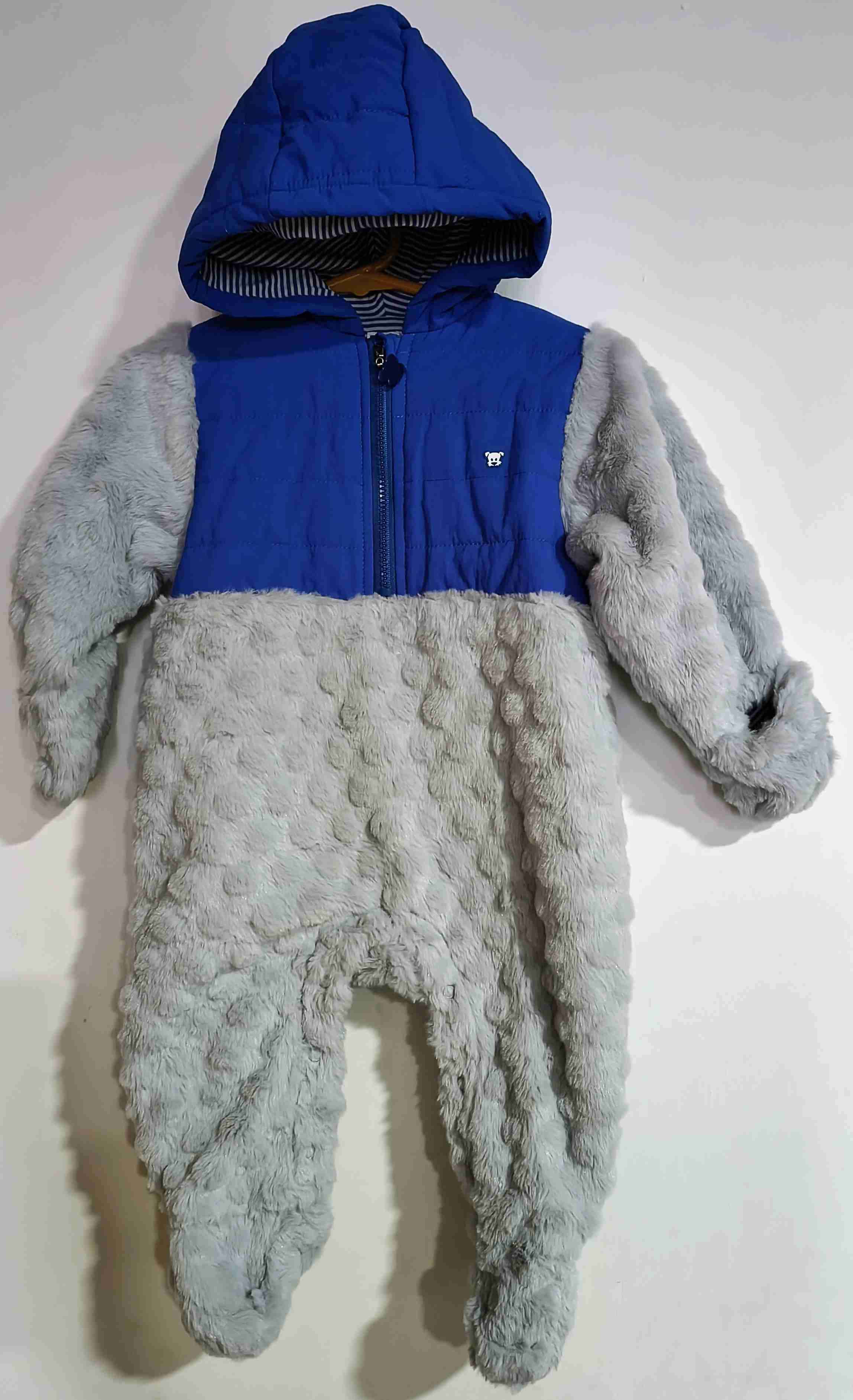 Buzo abrigo para bebé azul - 1